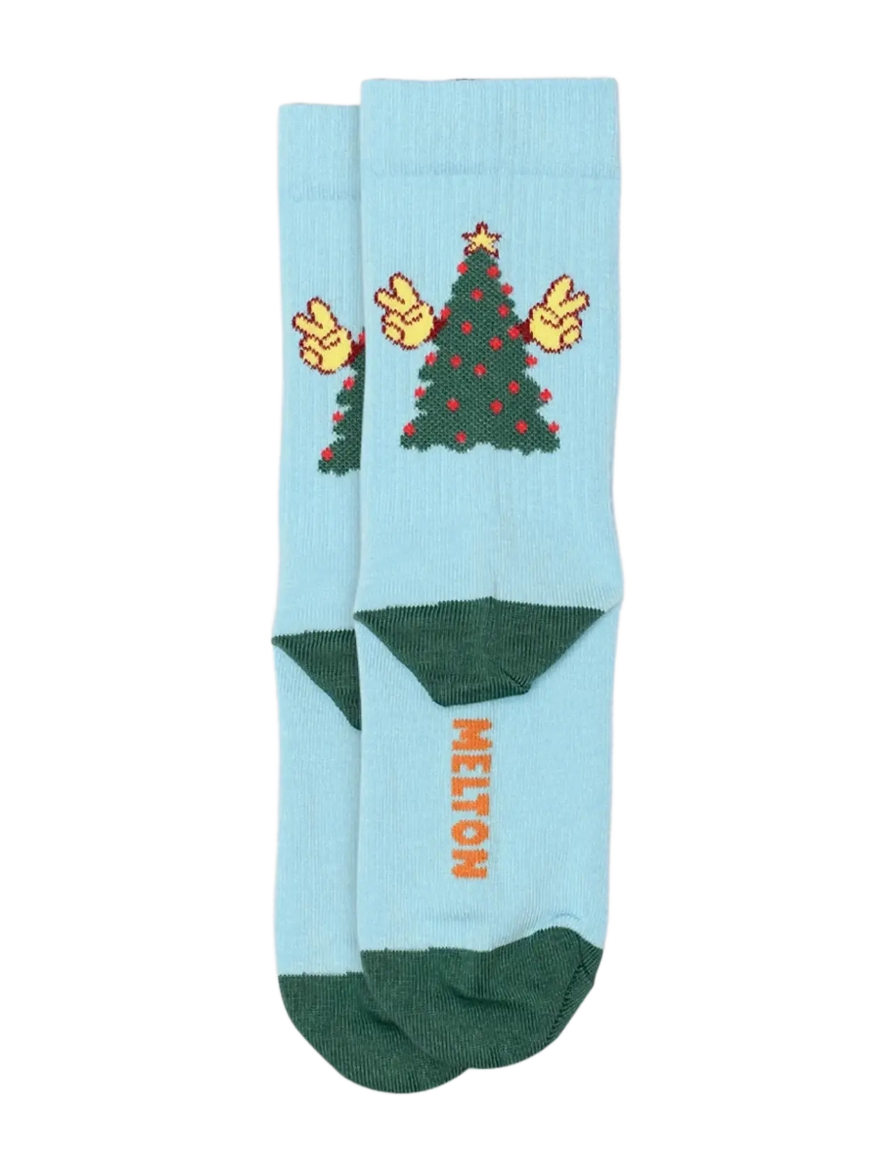 Melton - Tree peace socks - strumpor - sky blue - 1