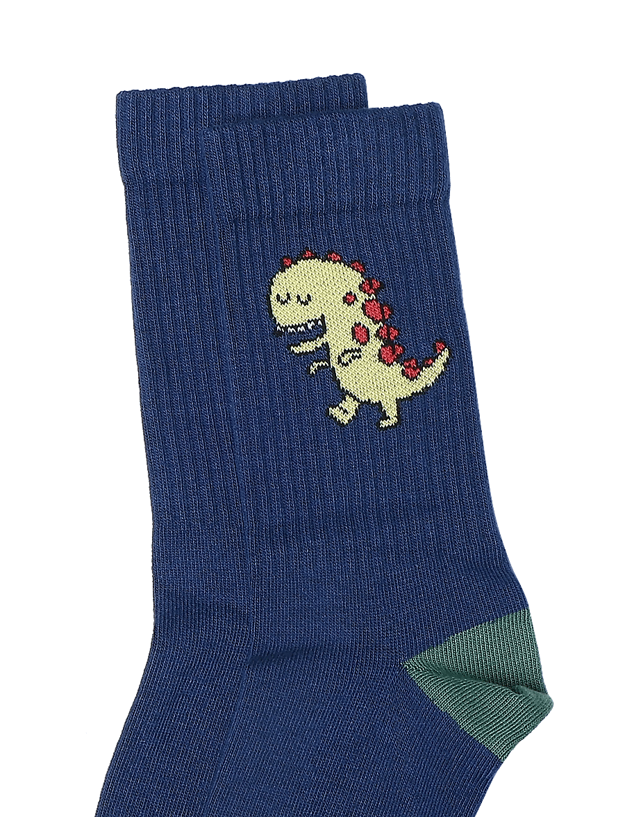 Melton - Dino socks - strümpfe - navy ink - 2