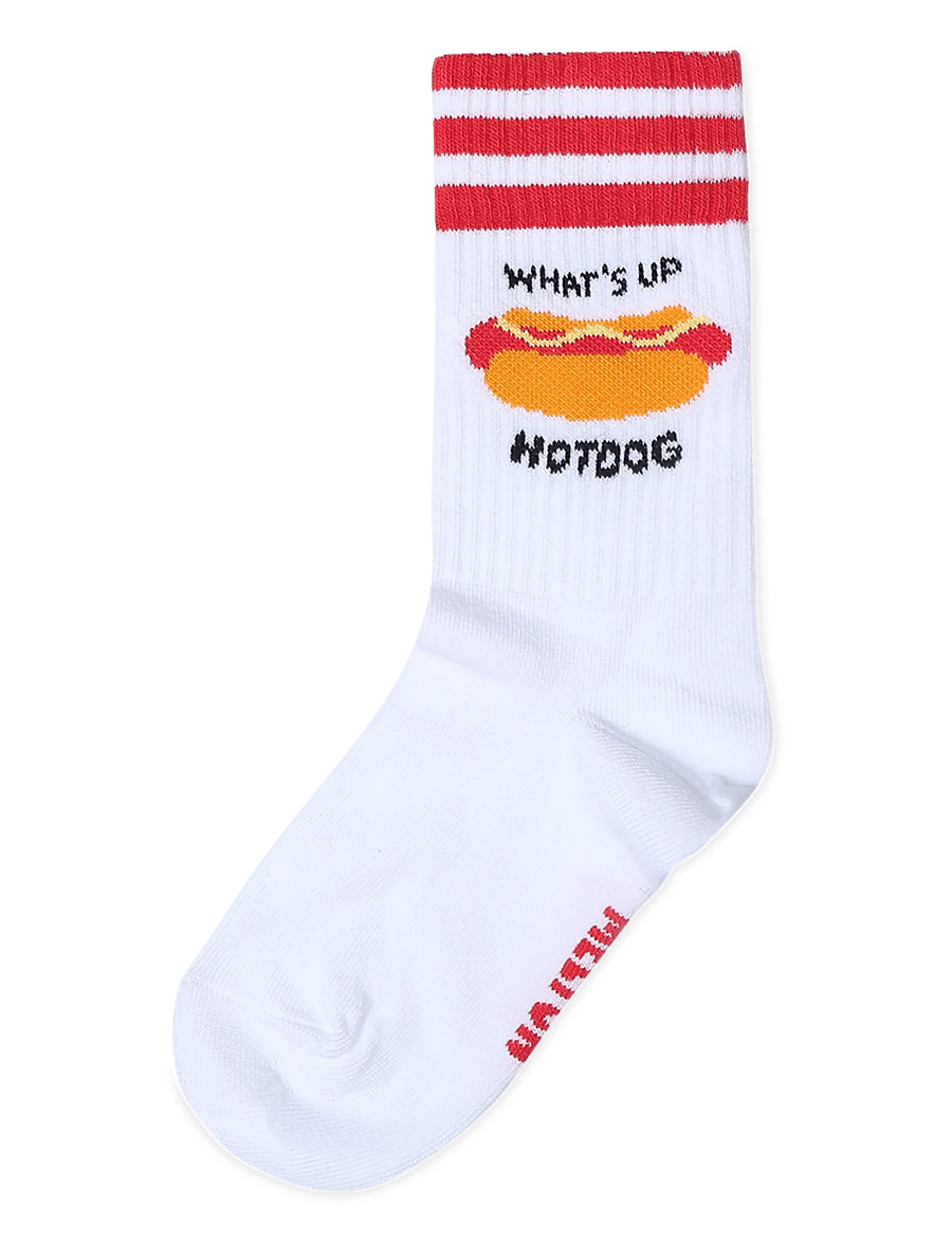 Melton - Hotdog socks - strumpor - white - 0