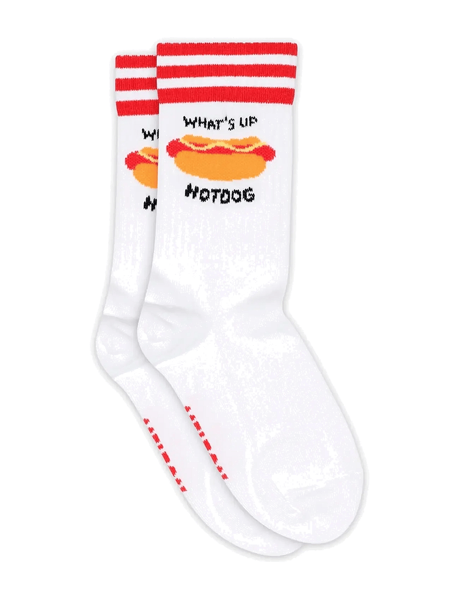 Melton - Hotdog socks - white - 0