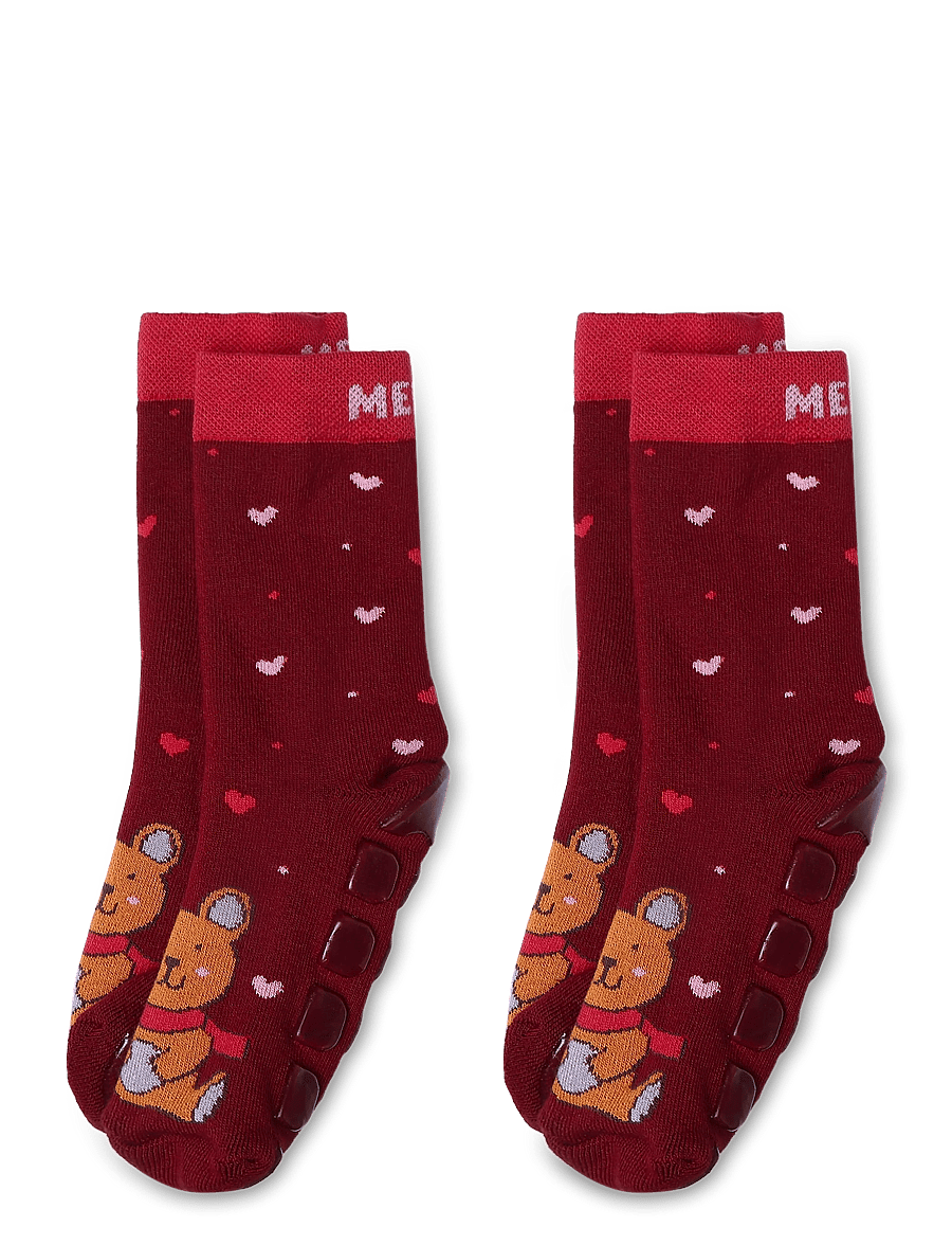 Melton - Teddy socks - anti-slip - baby-socken - sundried tomato - 0