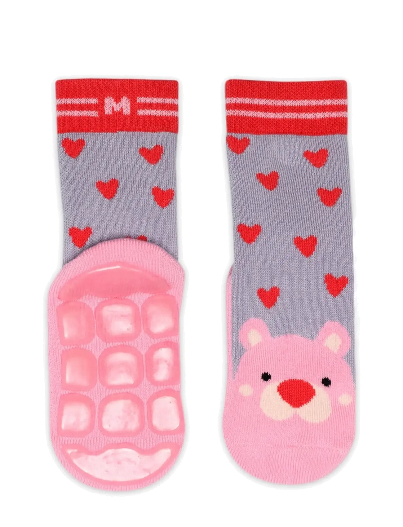 Melton - Pink Bear Socks -