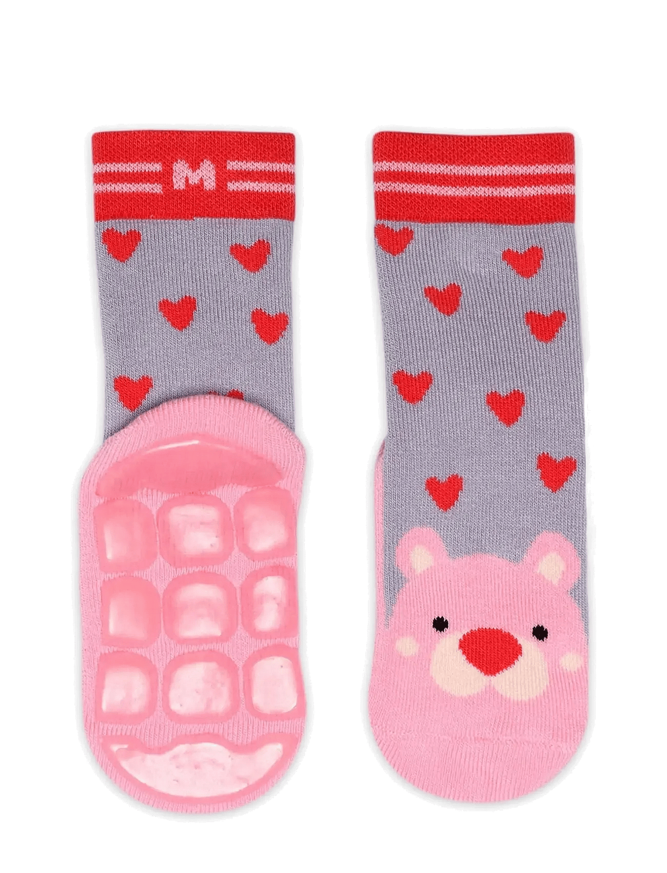 Melton - Pink Bear Socks -
