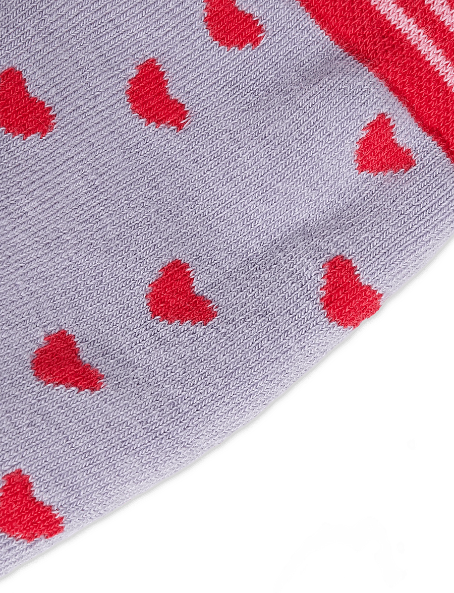 Melton - Pink bear socks - anti-slip - bebisstrumpor - daybreak - 2