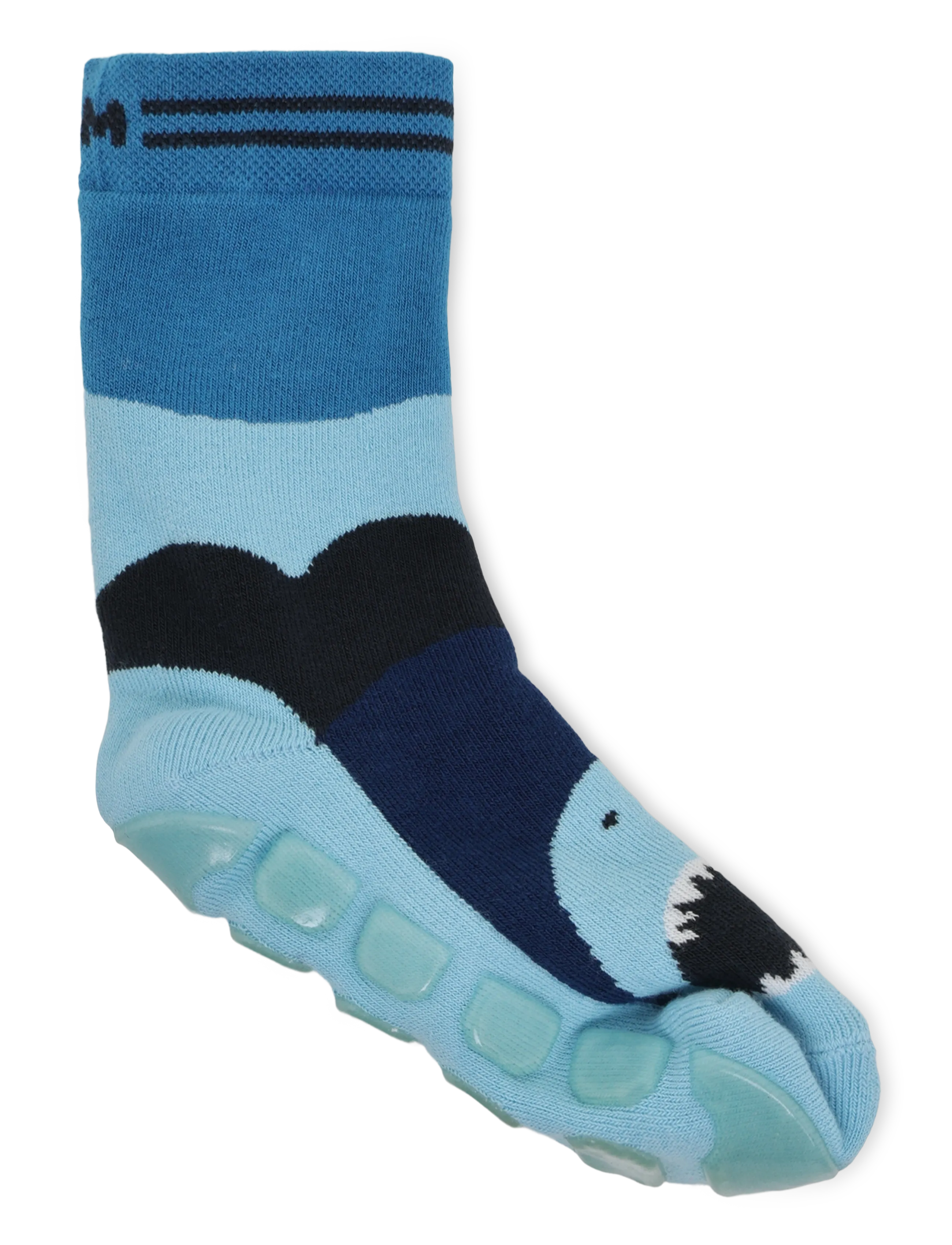 Melton - Shark socks - anti-slip - beebisokid - navy ink - 1