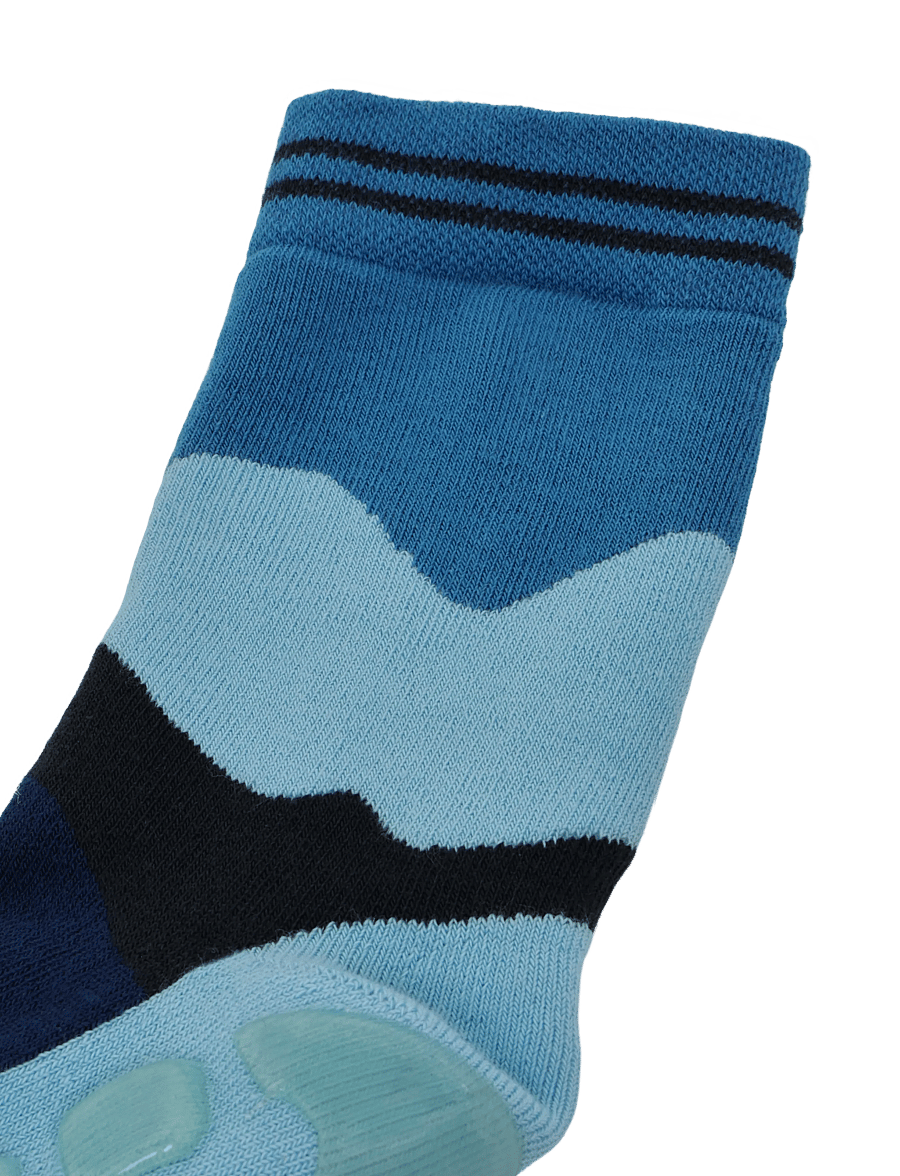 Melton - Shark socks - anti-slip - beebisokid - navy ink - 2