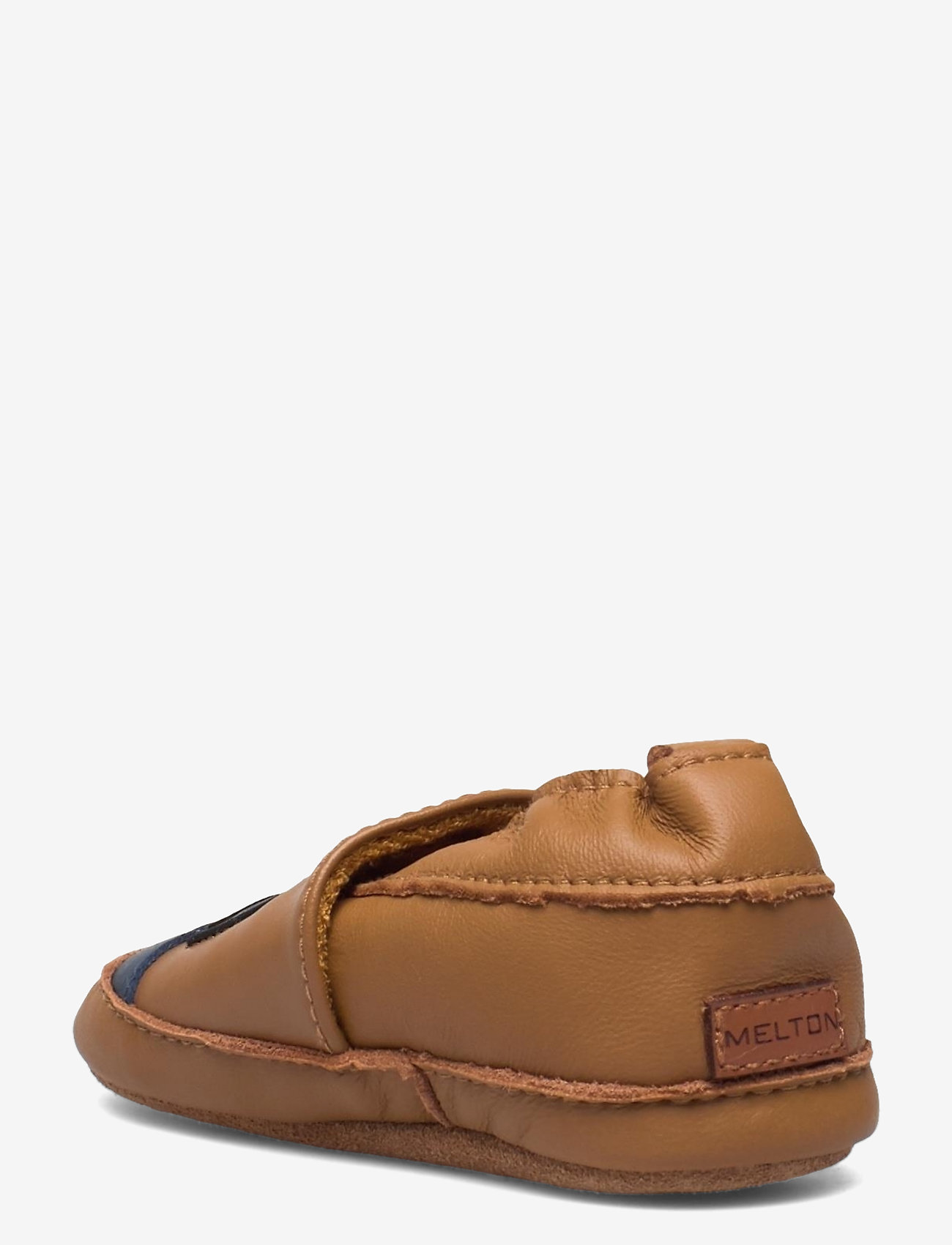 Melton - Leather slippers Police truck - brown - 2