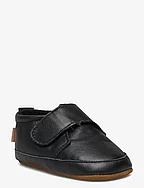 Classic leather slippers - BLACK
