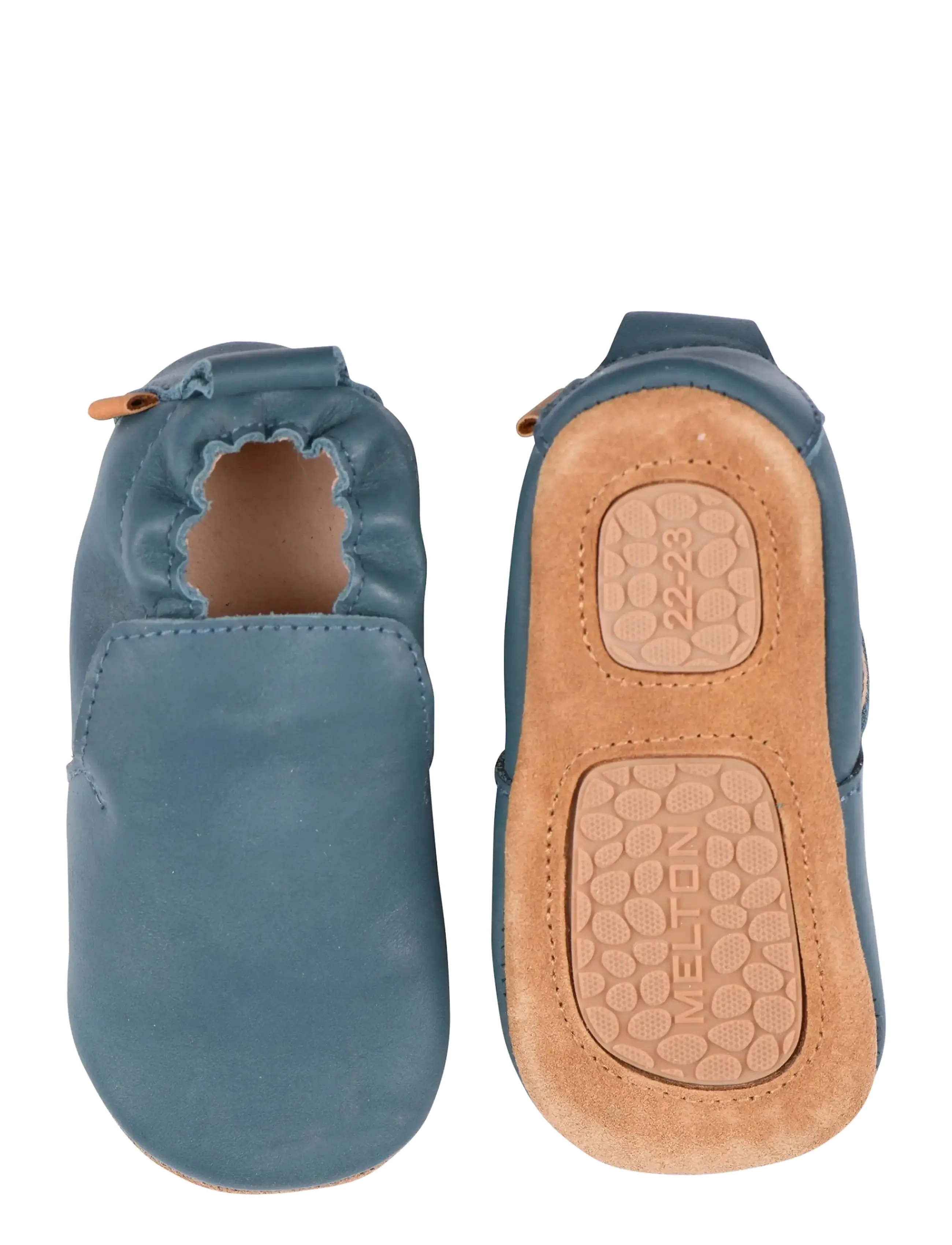 Melton Delicate leather slippers - Schuhe - OCEANVIEW / blue