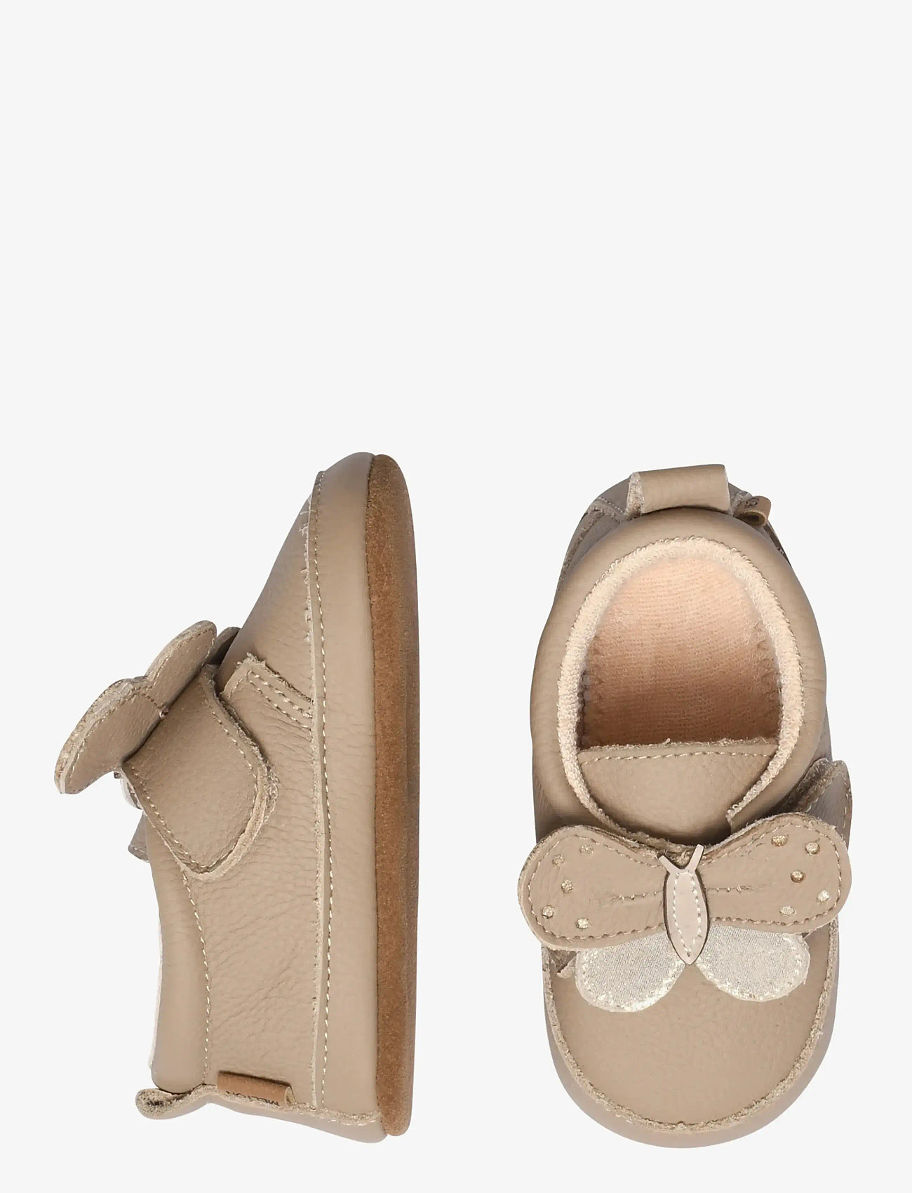 Melton - Butterfly leather slippers - laveste priser - natural - 0