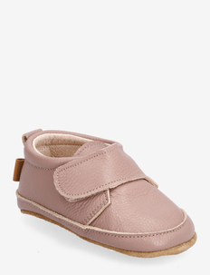 Luxury leather slippers velcro, Melton
