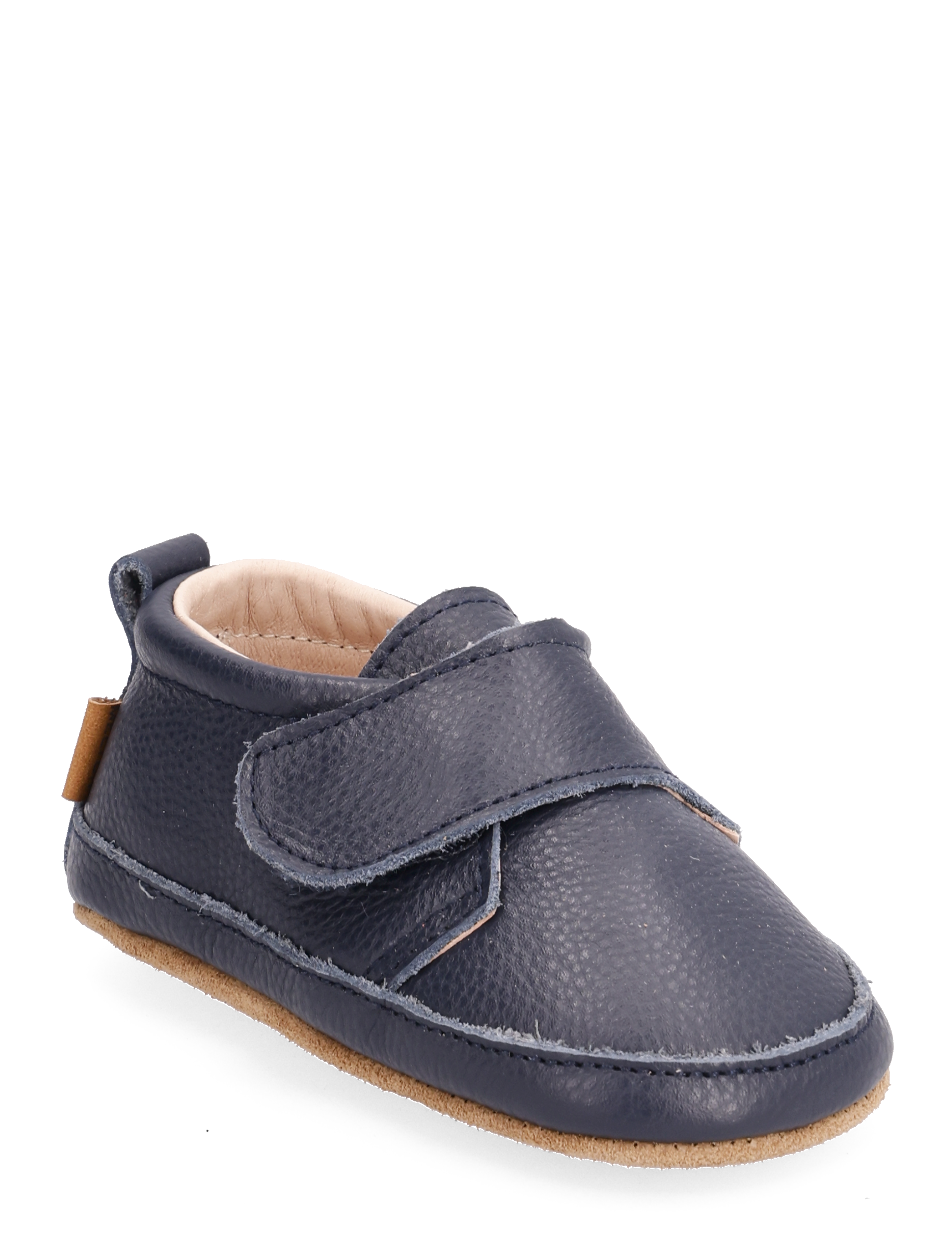 Melton Luxury Leather Slippers, 16/19, Schuhe, Marineblau - Slippers & Indoor Kinder