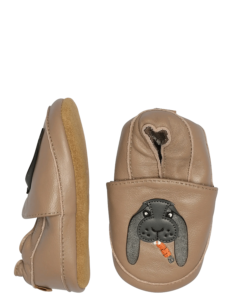 Melton - Rabbit leather slippers - hjemmesko - desert taupe - 0