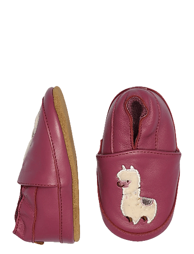 Llama Leather Slippers - Hjemmesko