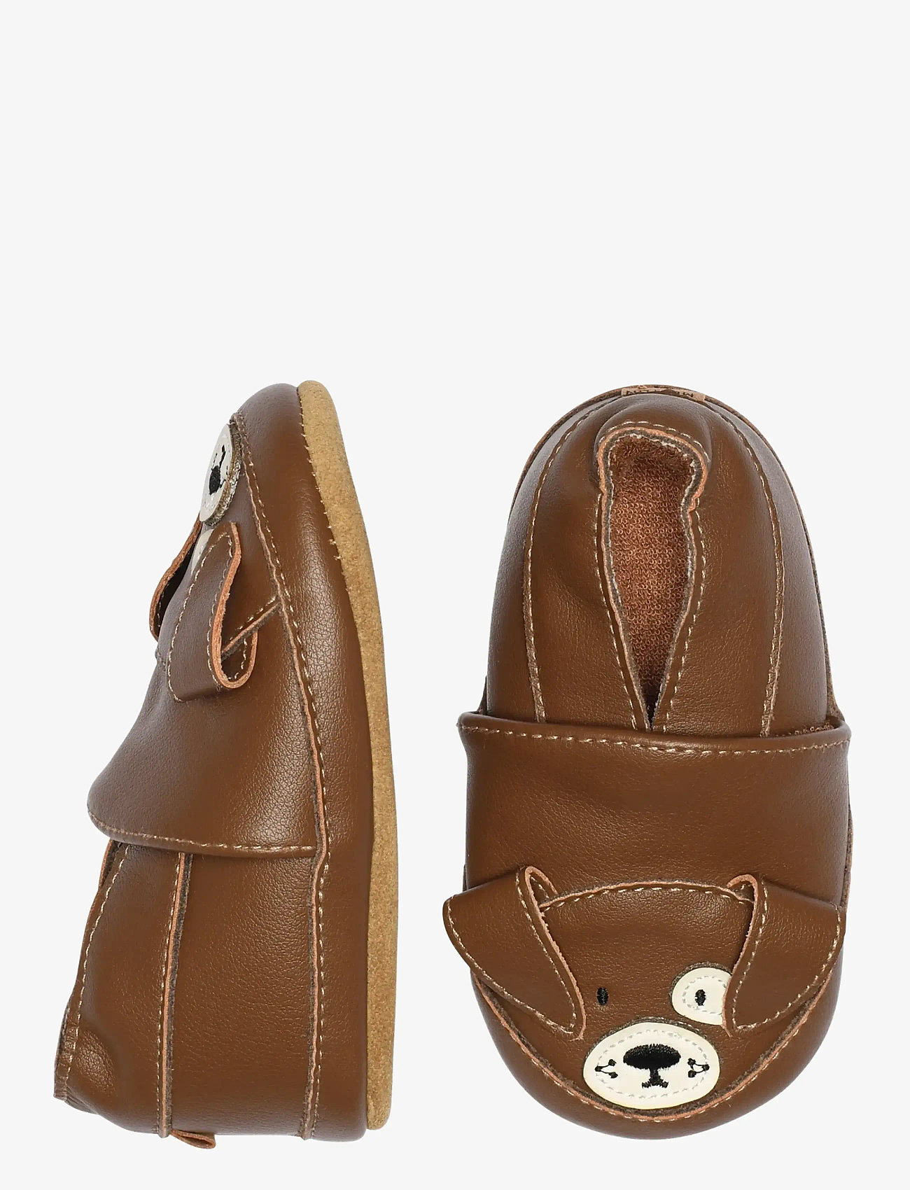Melton - Dog leather slippers - laveste priser - cocoa brown - 0