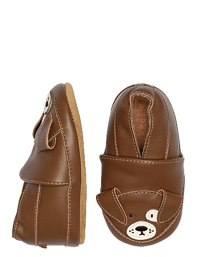 Dog Leather Slippers - Hjemmesko