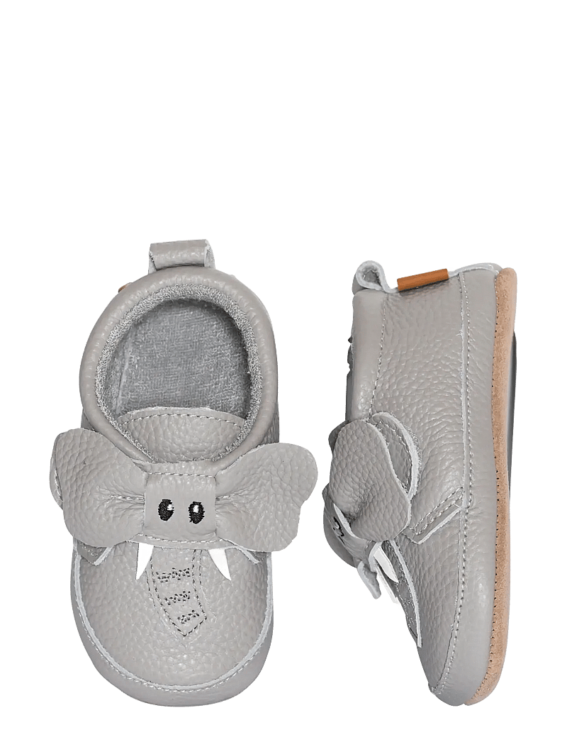 Melton - Elephant leather slippers - Čības - dark grey - 0
