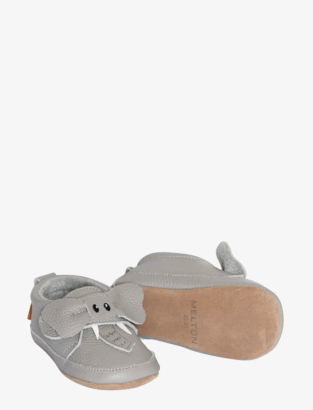 Melton - Elephant leather slippers - laveste priser - dark grey - 1