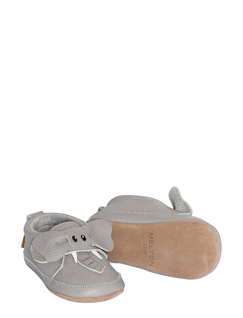 Melton - Elephant leather slippers - Čības - dark grey - 1
