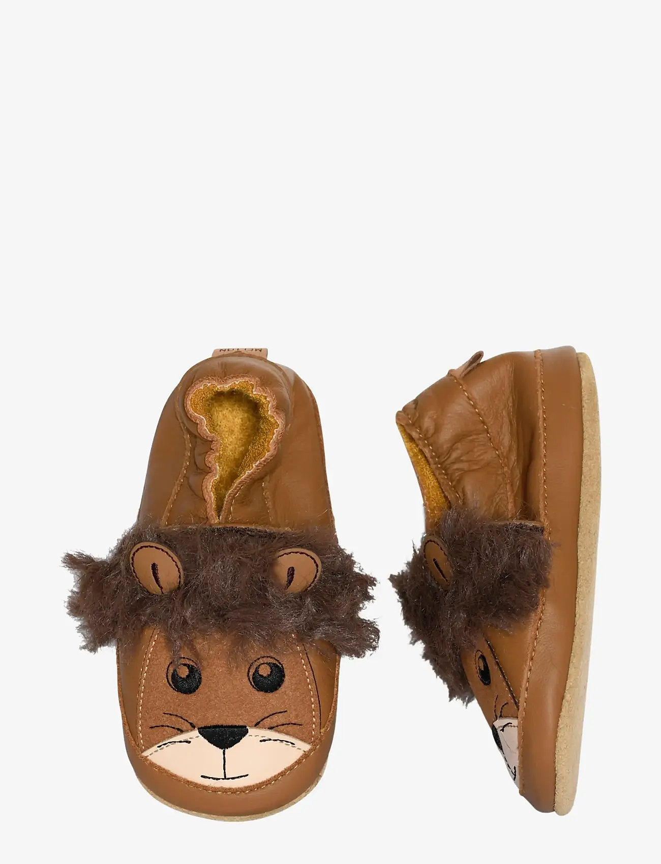 Melton - Lion leather slippers - laveste priser - cognac - 0