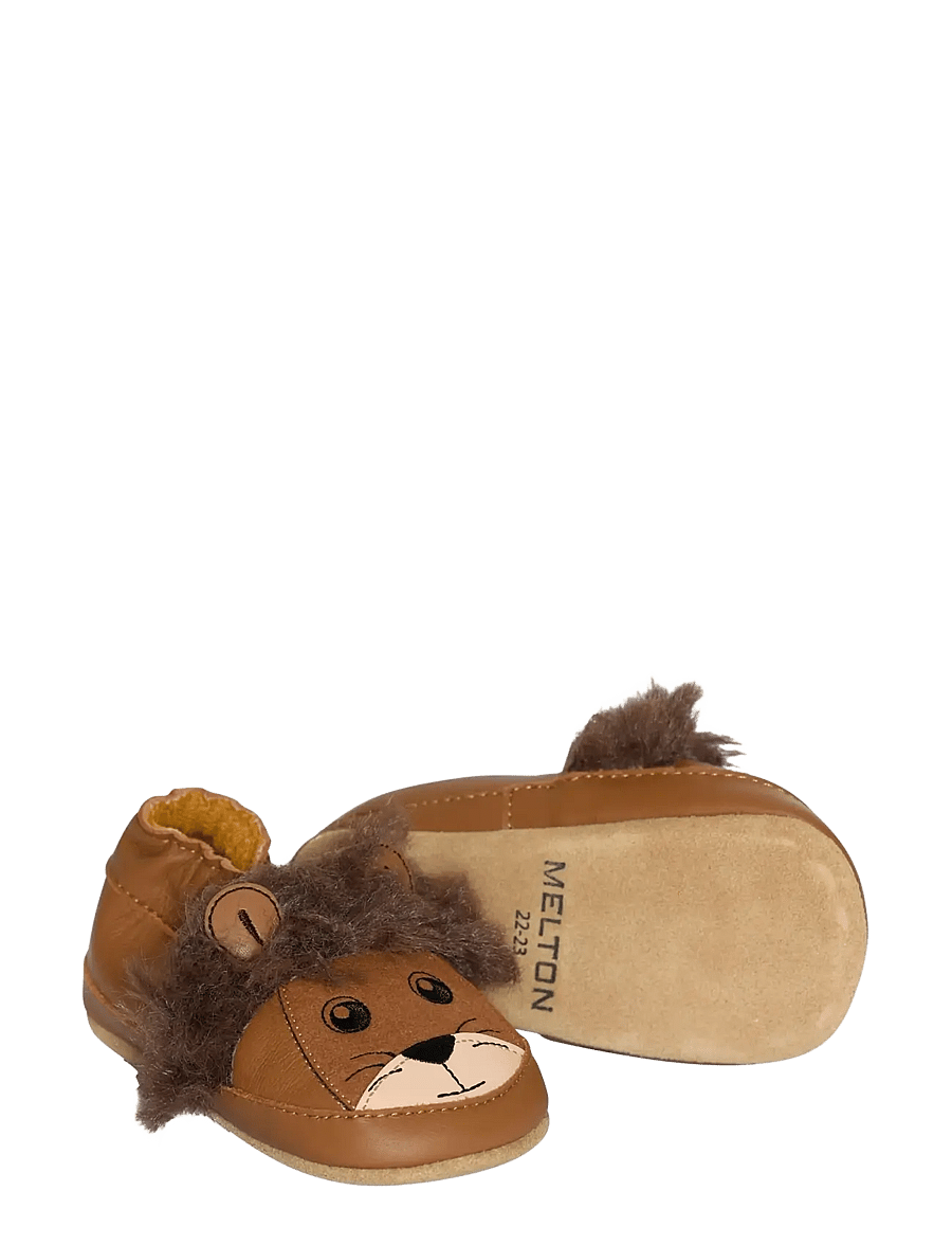 Melton - Lion leather slippers - baby-schuhe - cognac - 1