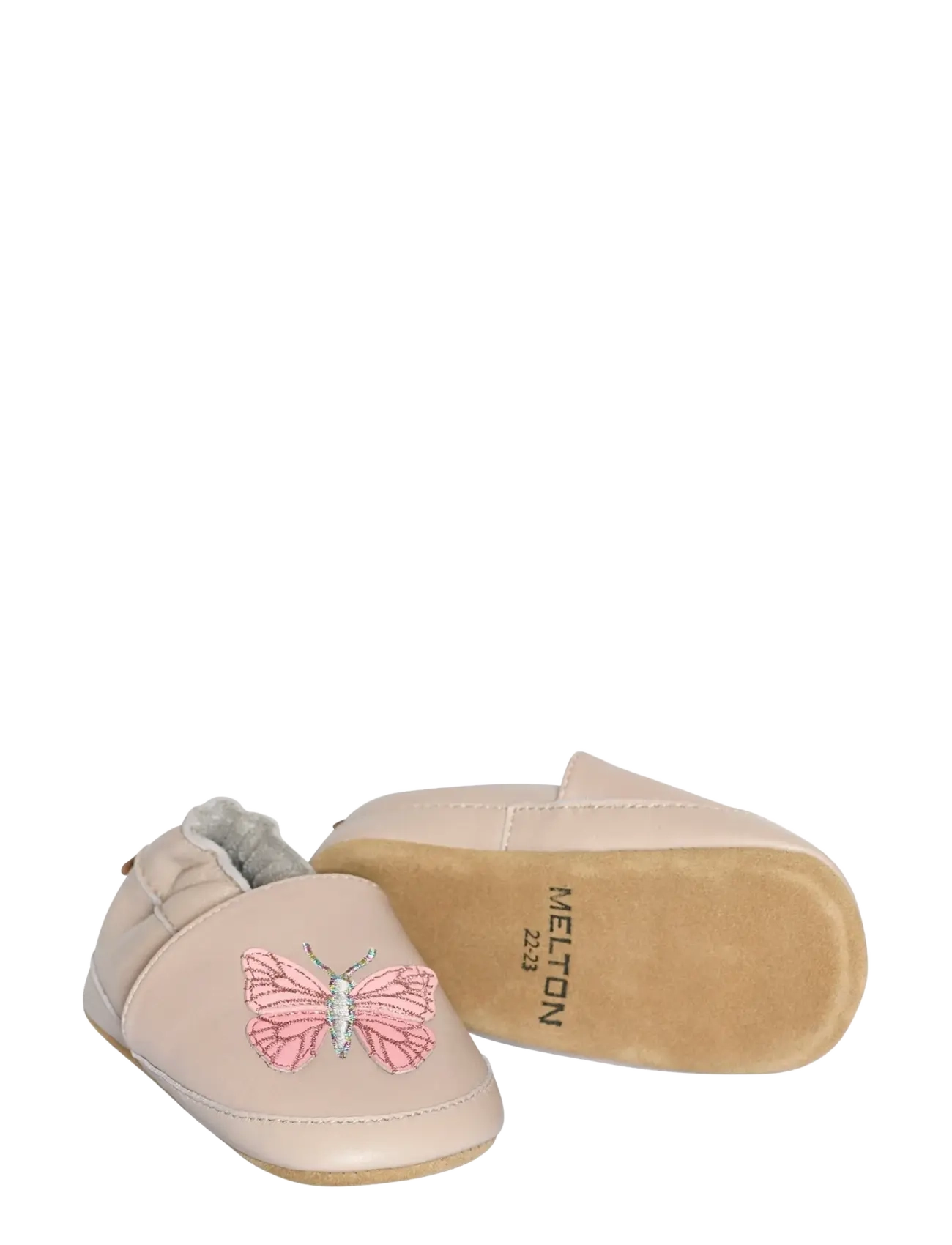 Melton - Papillon leather slippers - beebisaapad - oxford tan - 1