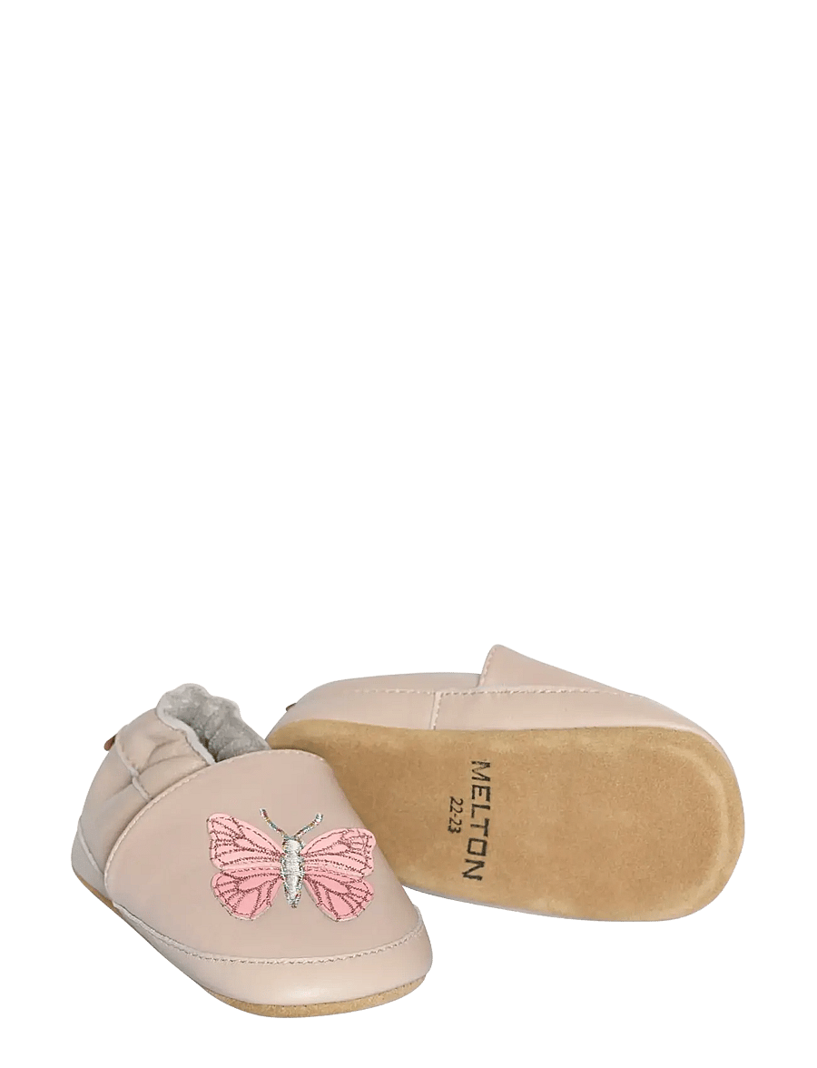 Melton - Papillon leather slippers - beebisaapad - oxford tan - 1