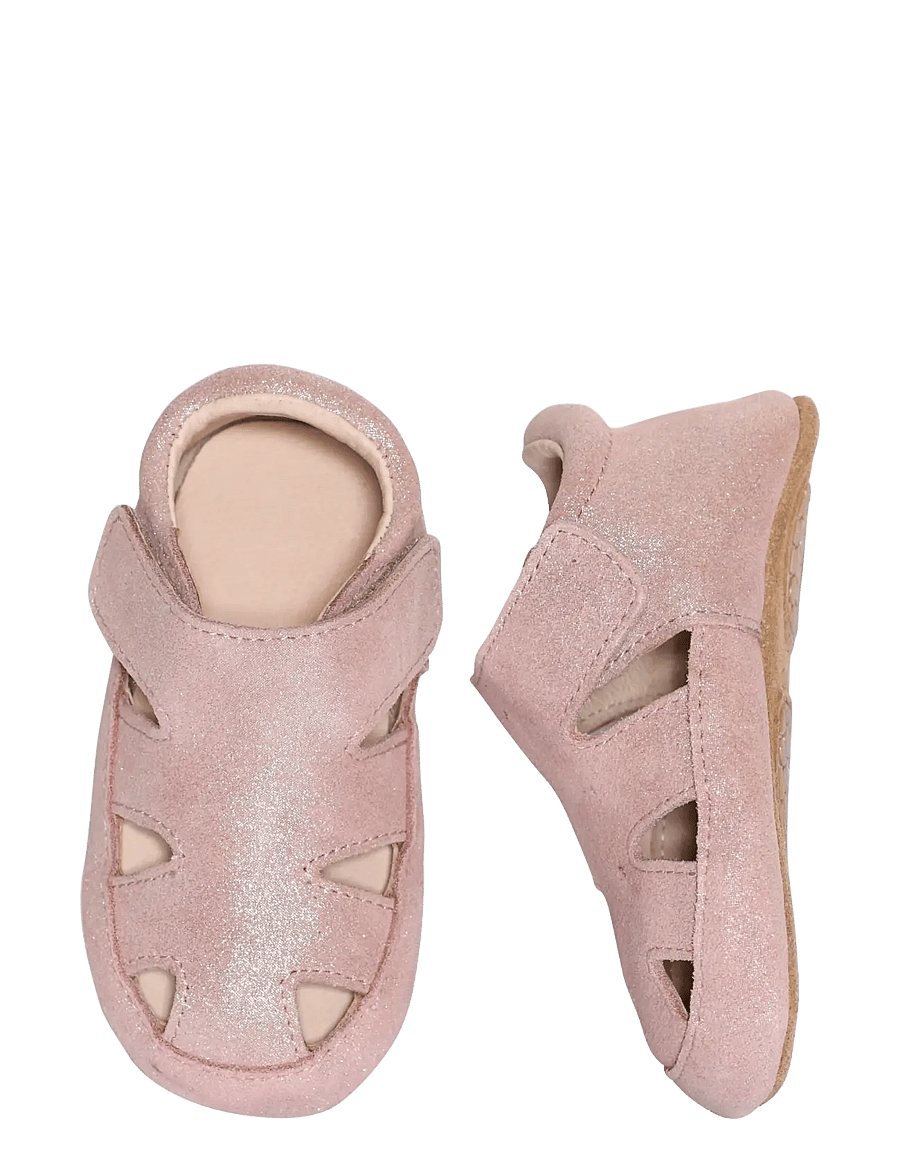 Melton - Sandal leather slippers - lauflernschuhe - rose grey - 0