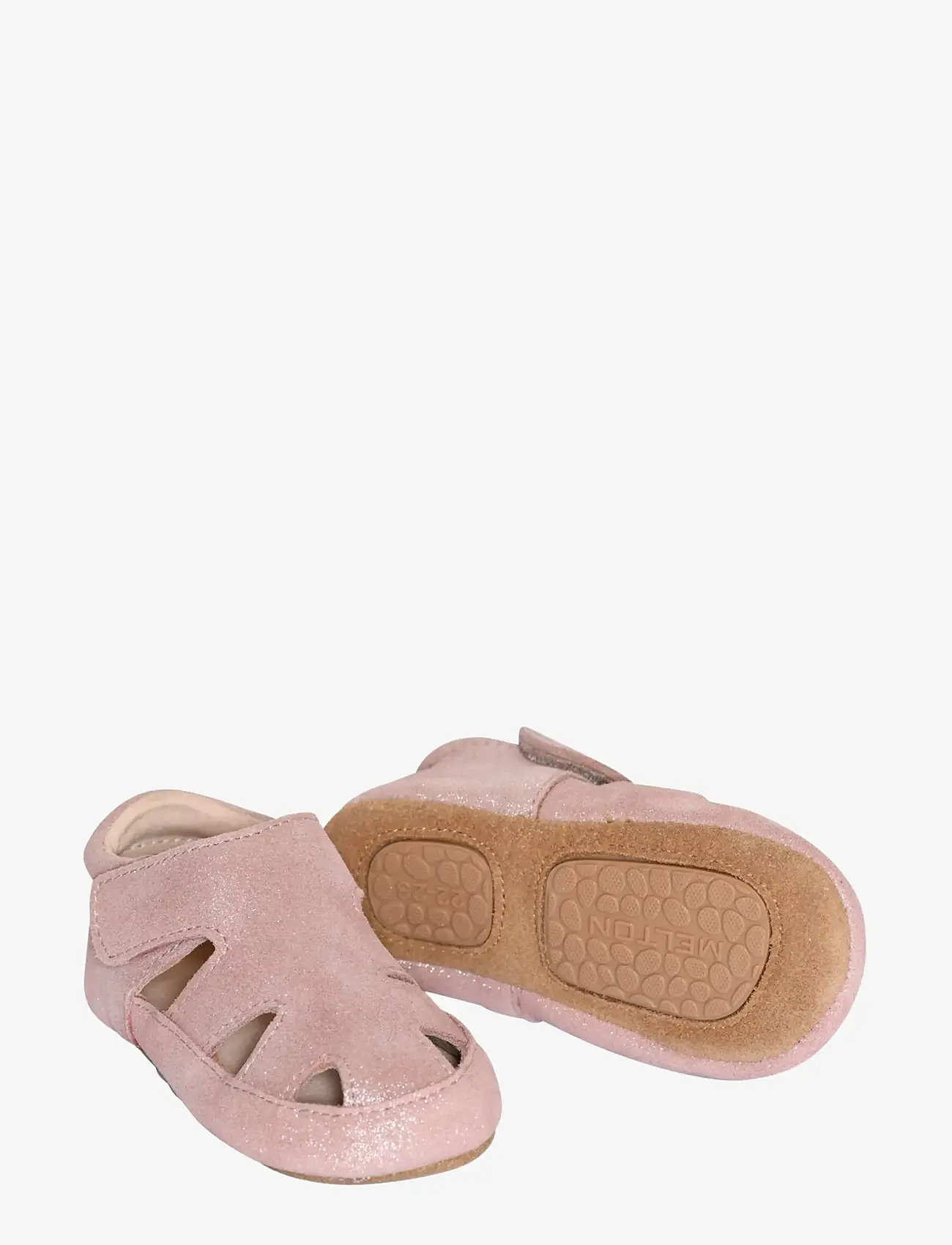 Melton - Sandal leather slippers - lastele, kes veel ei käi - rose grey - 1