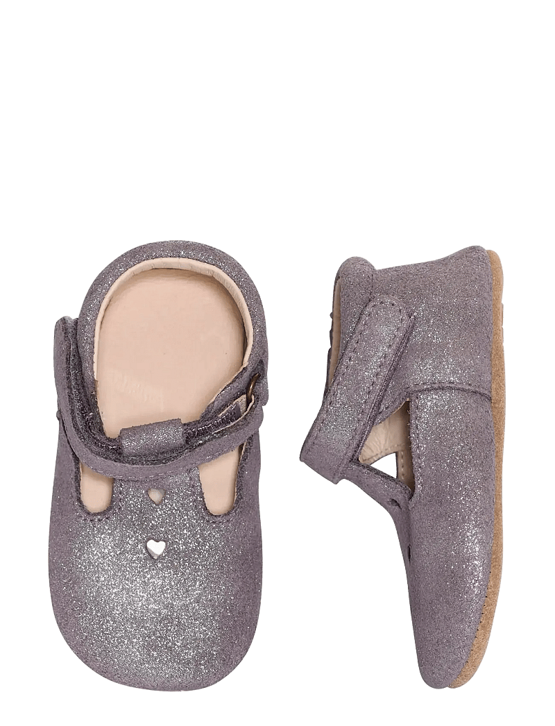 Melton - Mary Jane leather slippers - hjemmesko - purple dove - 0