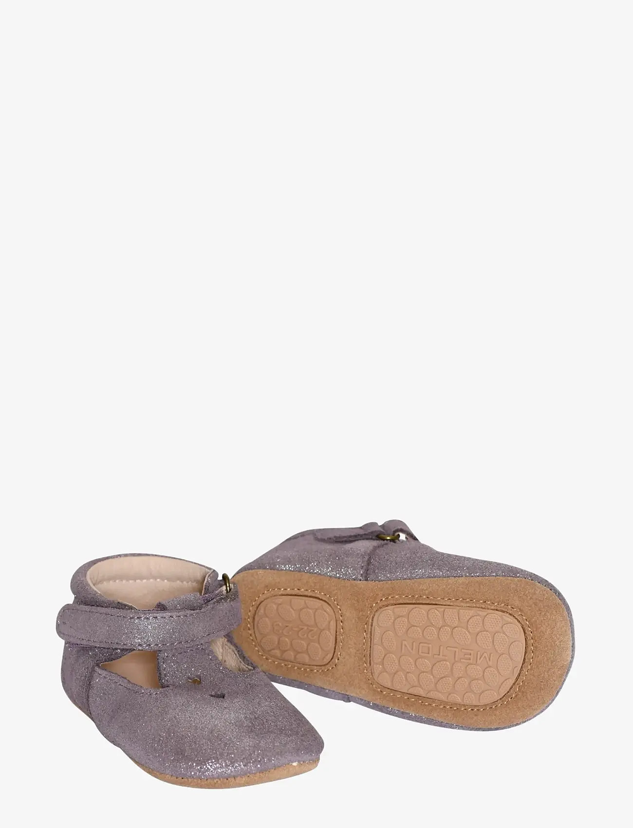 Melton - Mary Jane leather slippers - hjemmesko - purple dove - 1
