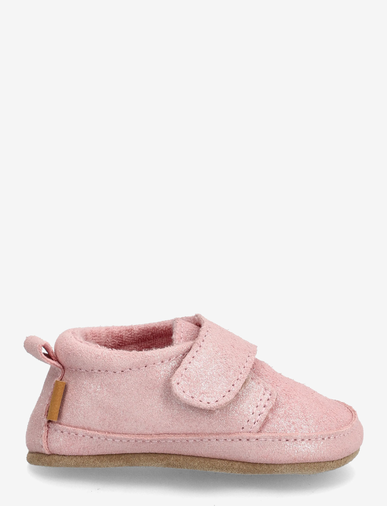 Melton - Shimmer leather slippers - hjemmesko - rose grey - 1