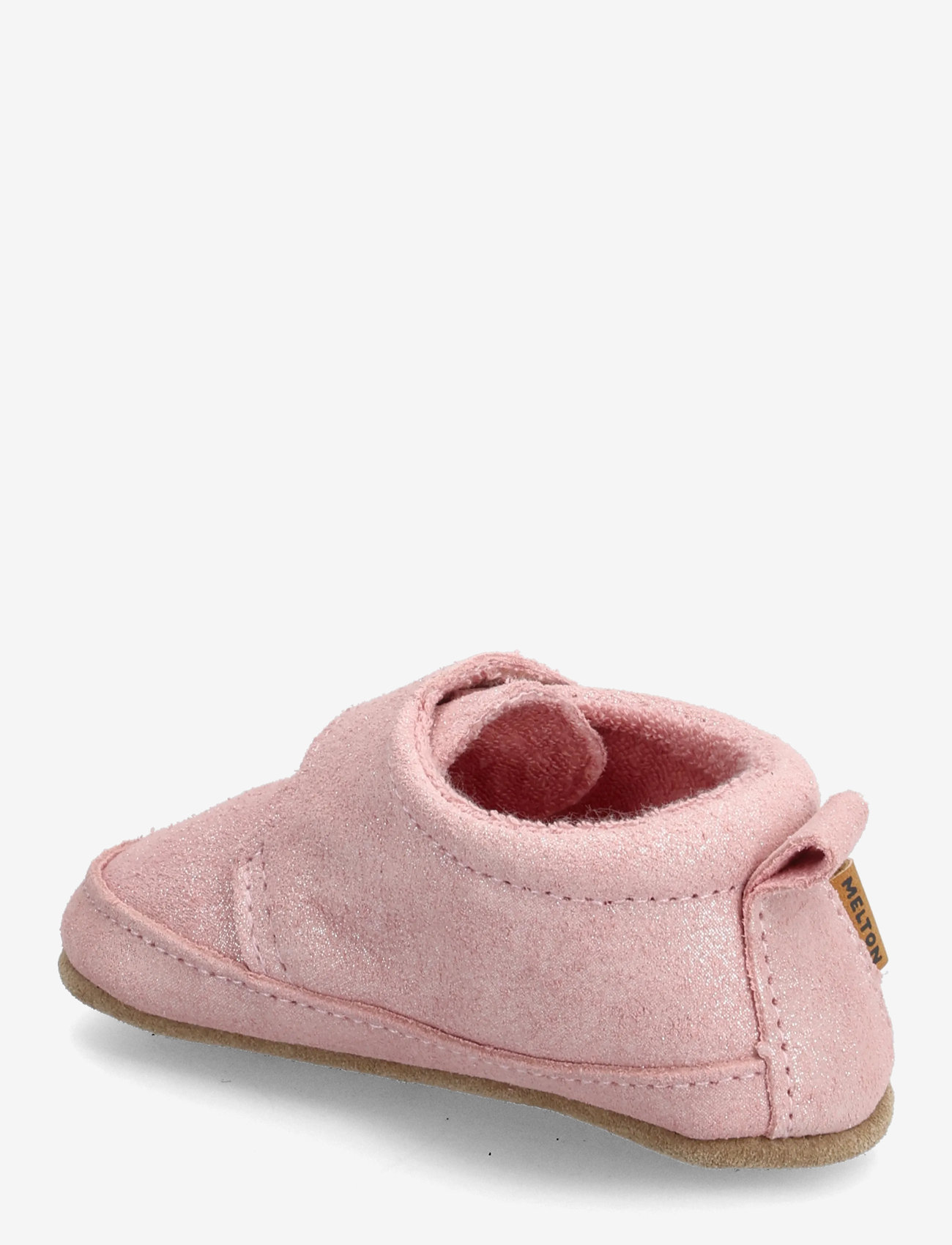 Melton - Shimmer leather slippers - hjemmesko - rose grey - 2