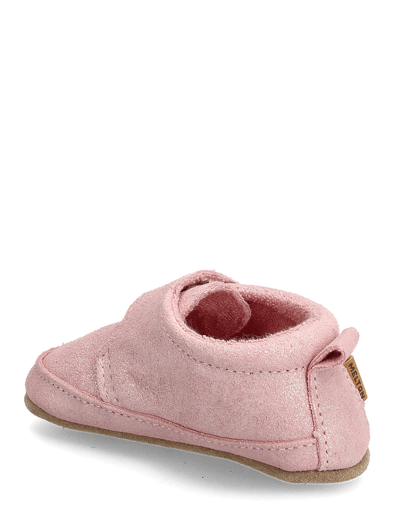 Melton - Shimmer leather slippers - hjemmesko - rose grey - 2