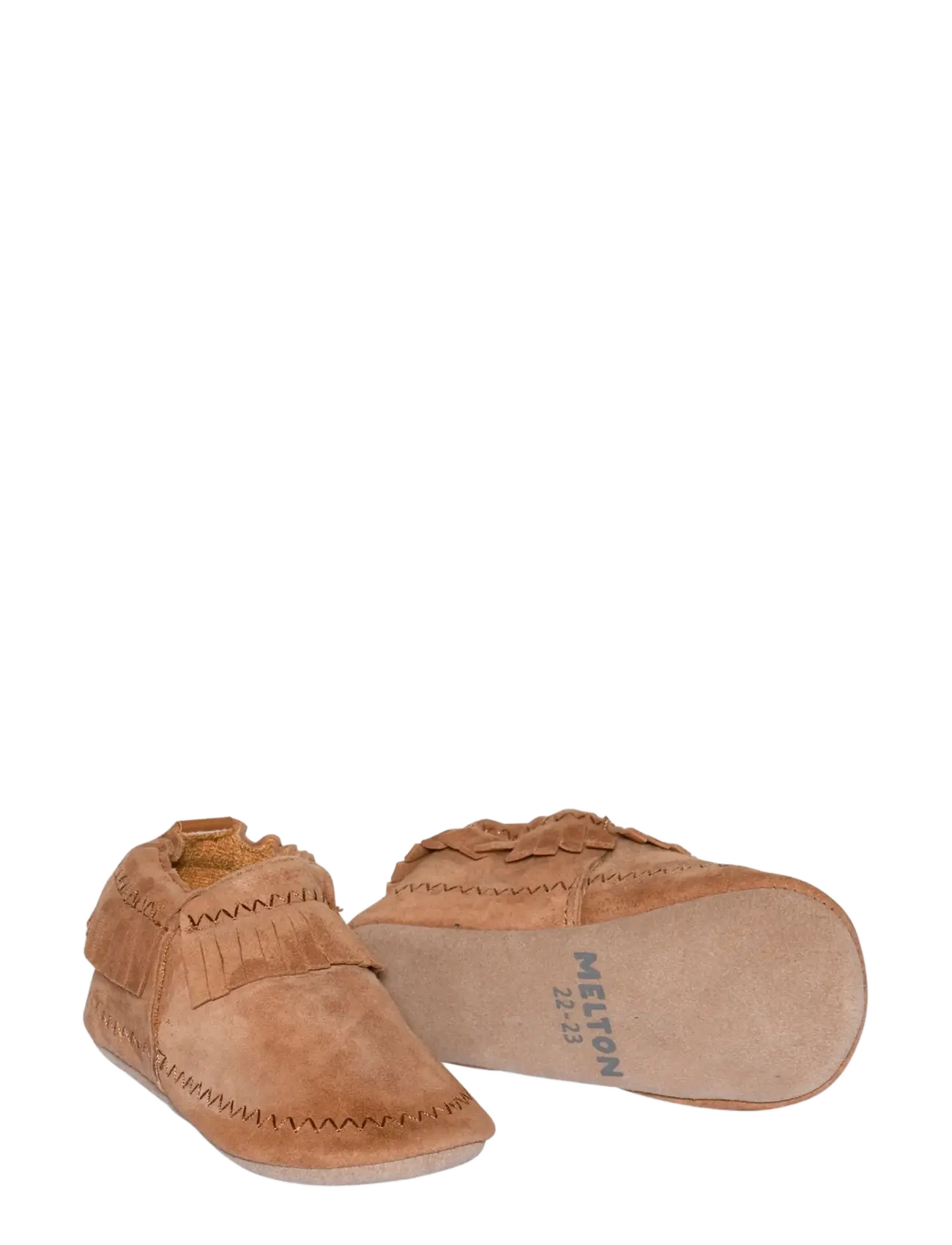 Melton - Moccasin suede slippers - hjemmesko - cognac - 1