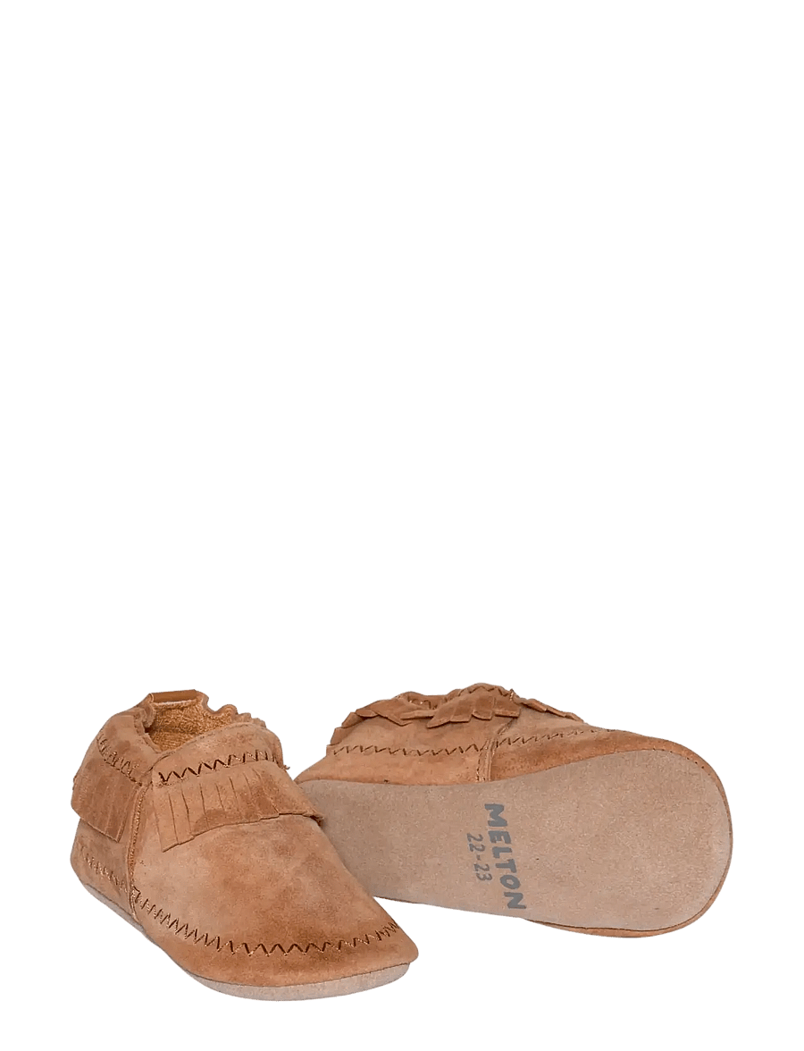Melton - Moccasin suede slippers - hausschuhe - cognac - 1