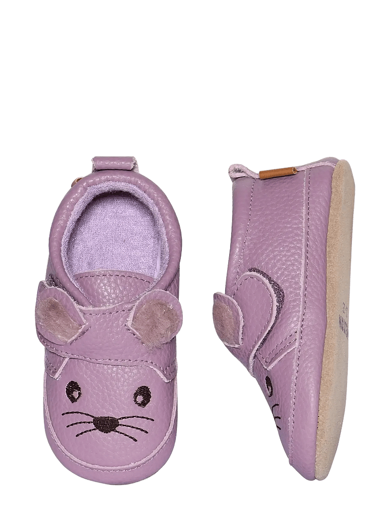Melton - Mouse leather slippers - sussid - heather mauve - 0