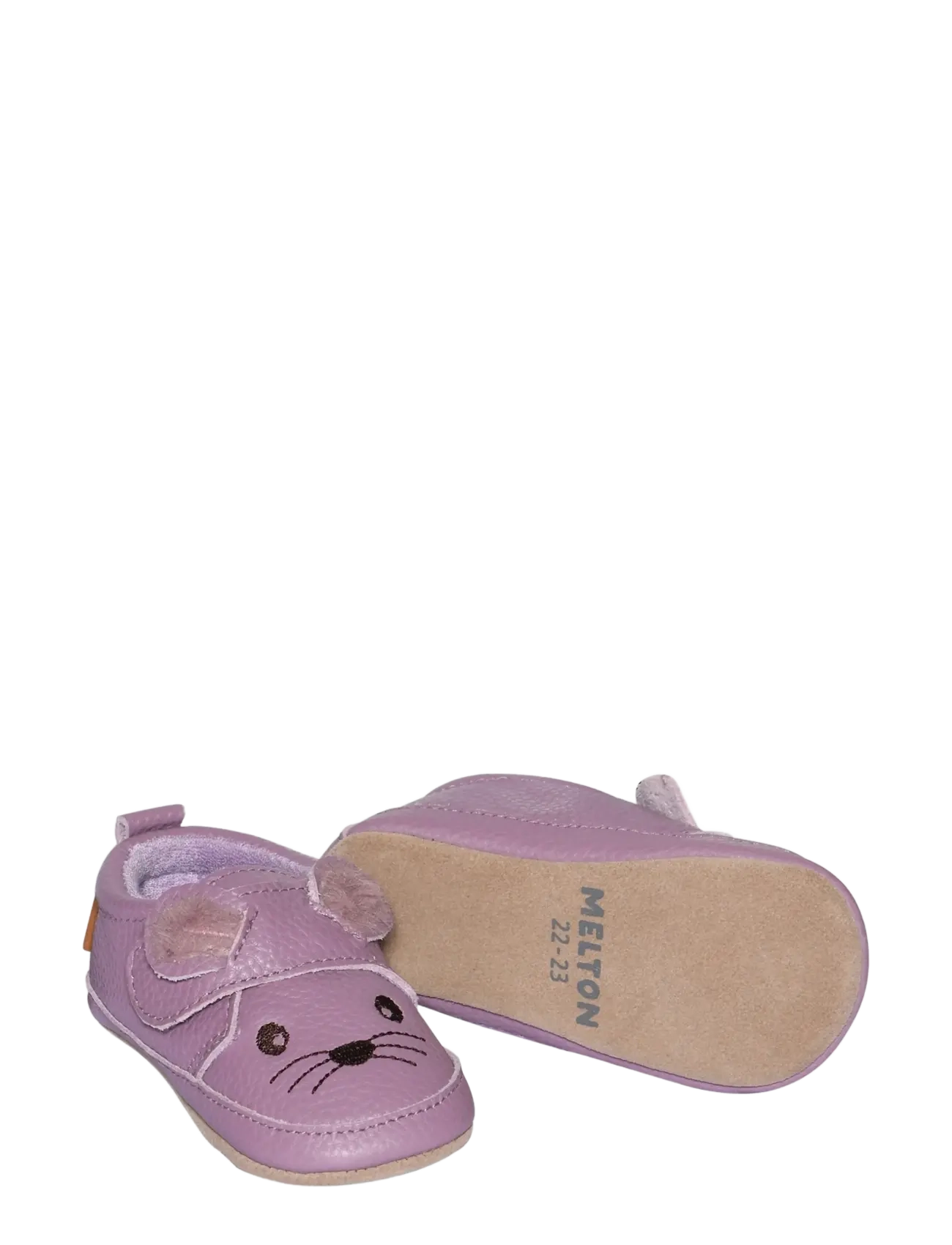 Melton - Mouse leather slippers - sussid - heather mauve - 1