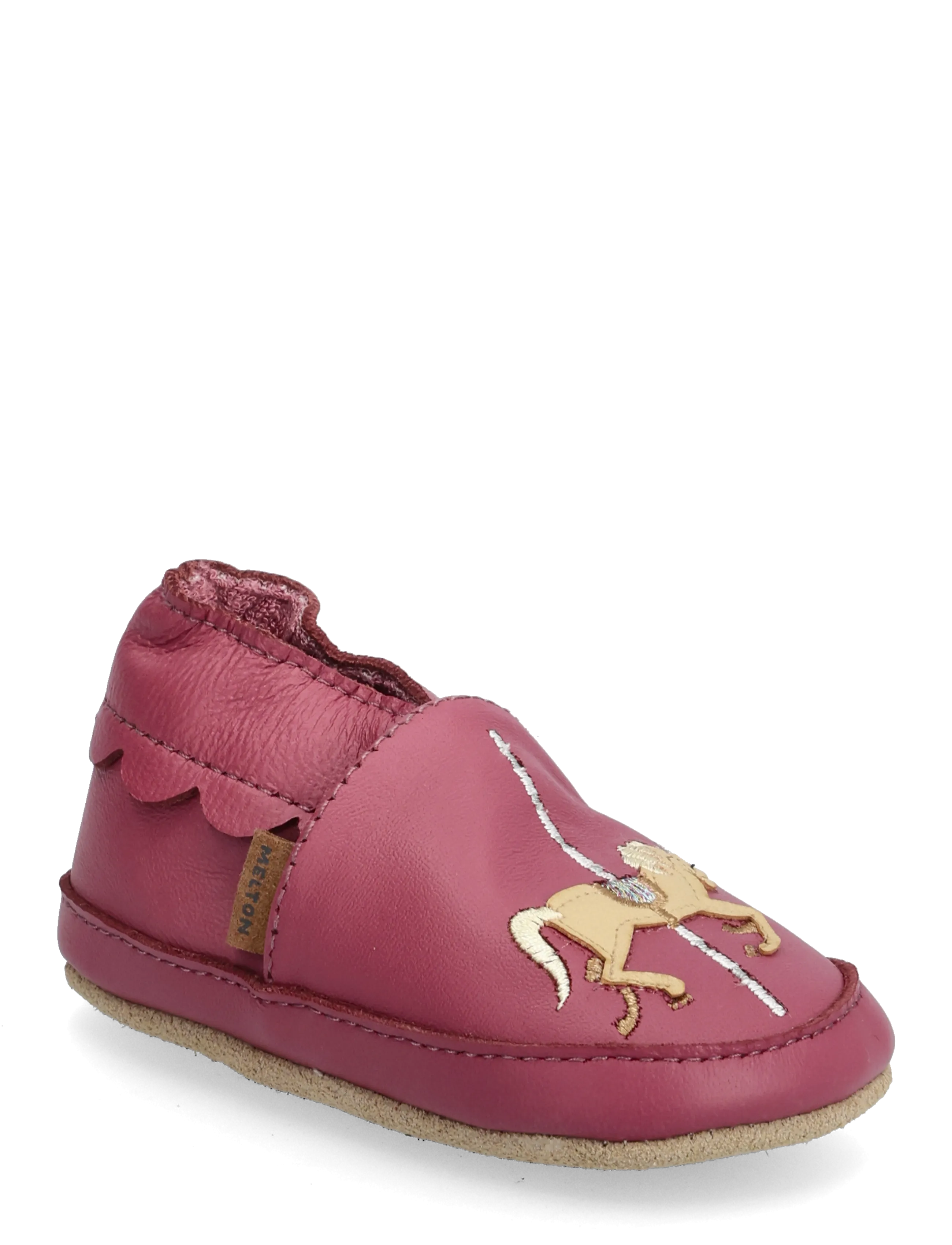 Melton Carousel leather slippers - Neuheiten - RED VIOLET / purple
