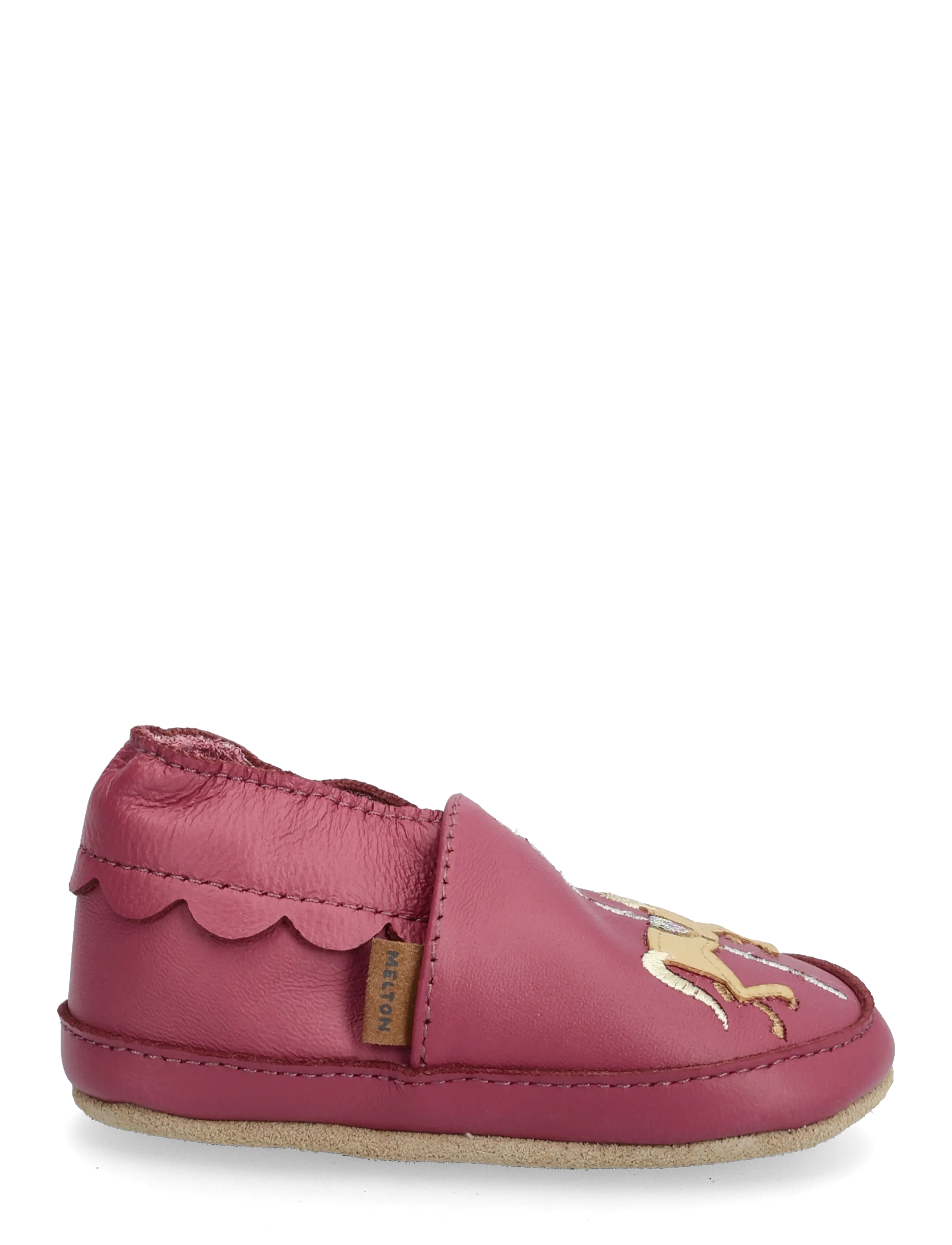 Melton - Carousel leather slippers - red violet - 1