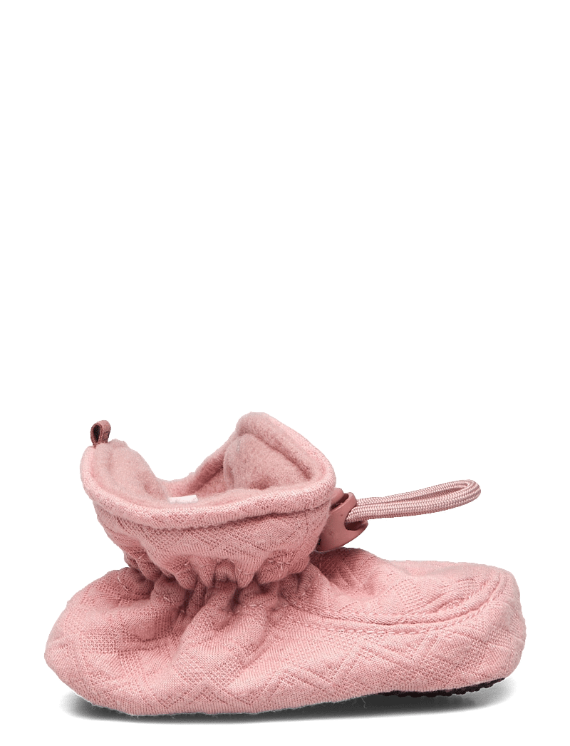 Melton - Quilted textile slippers - baby booties - alt rosa - 1