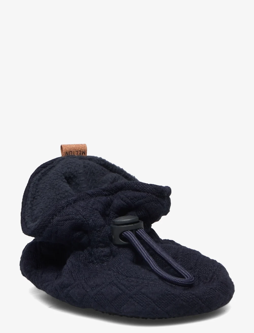 Melton - Quilted textile slippers - babystrikstøvler - marine - 0