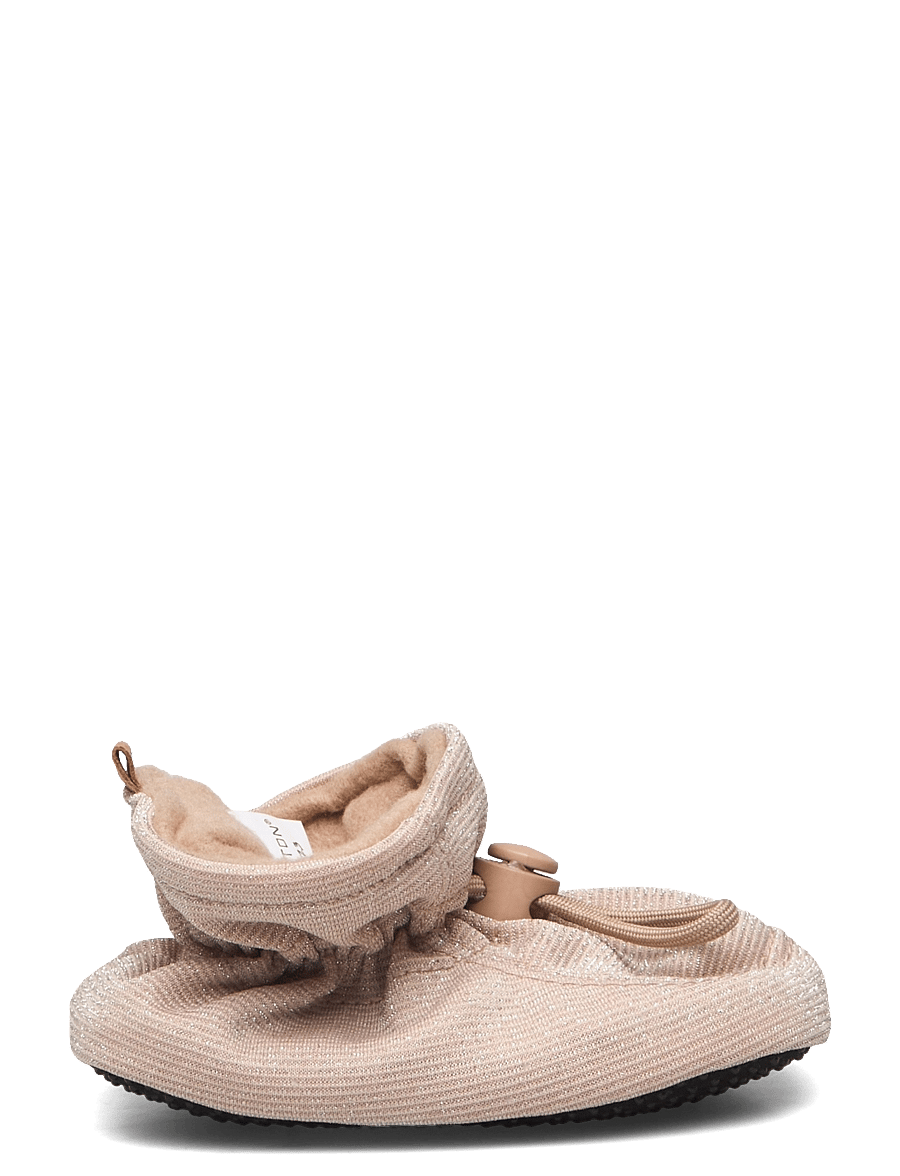 Melton - Glitter textile slippers - Šlepetės - gold glitter - 1