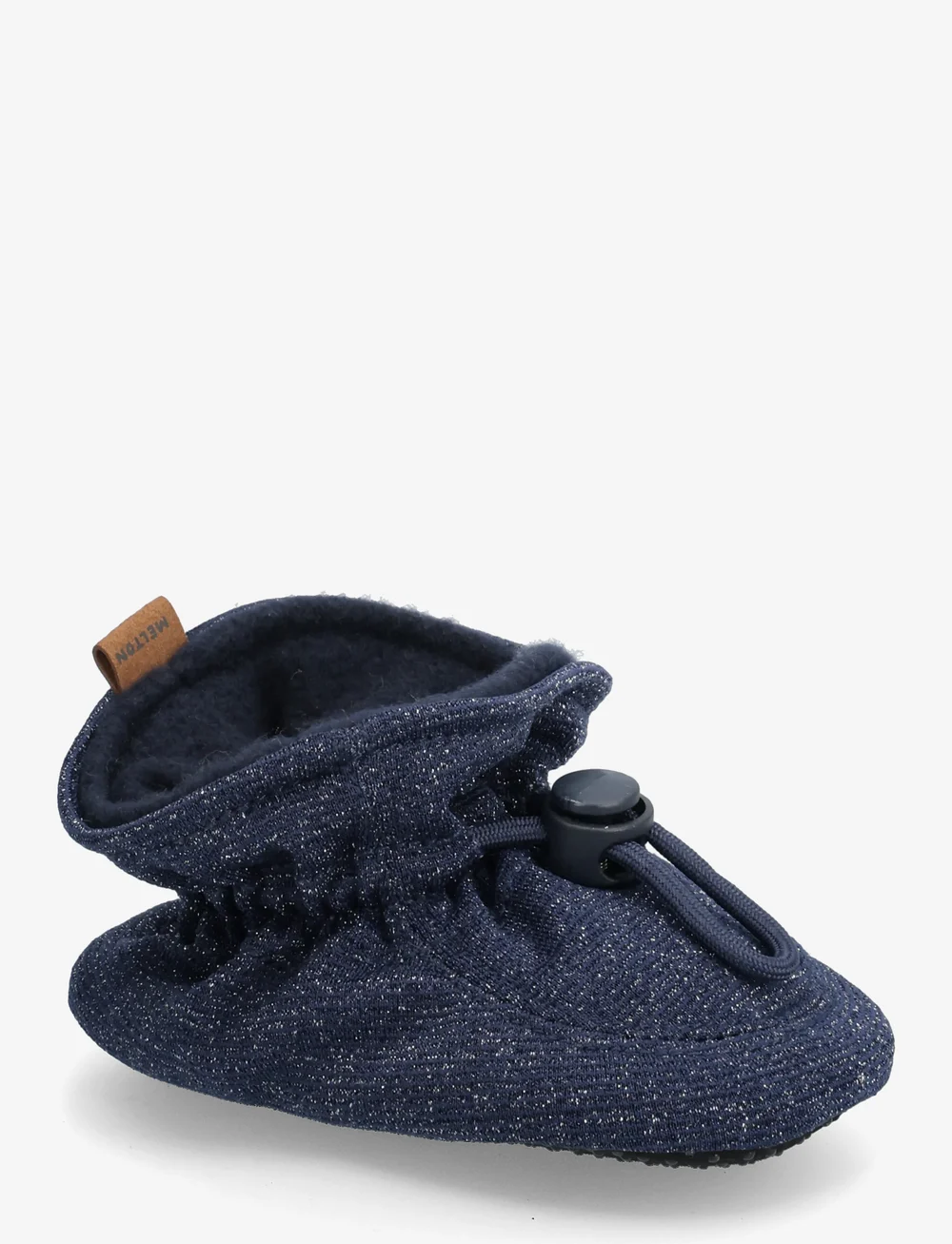 Melton - Glitter textile slippers - inneskor - marine - 0