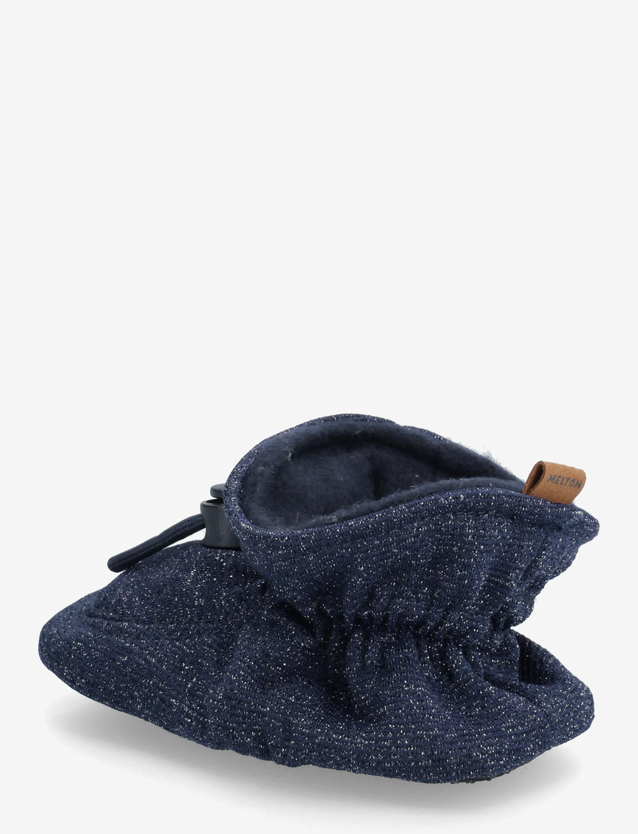 Melton - Glitter textile slippers - sussid - marine - 2