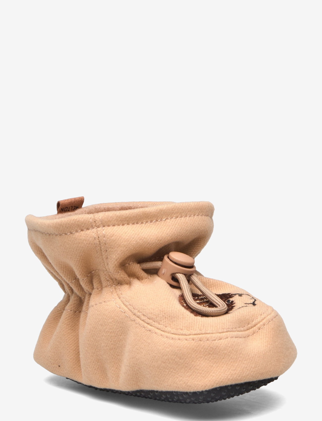 Melton - Hedgehog textile slippers - beige - 0