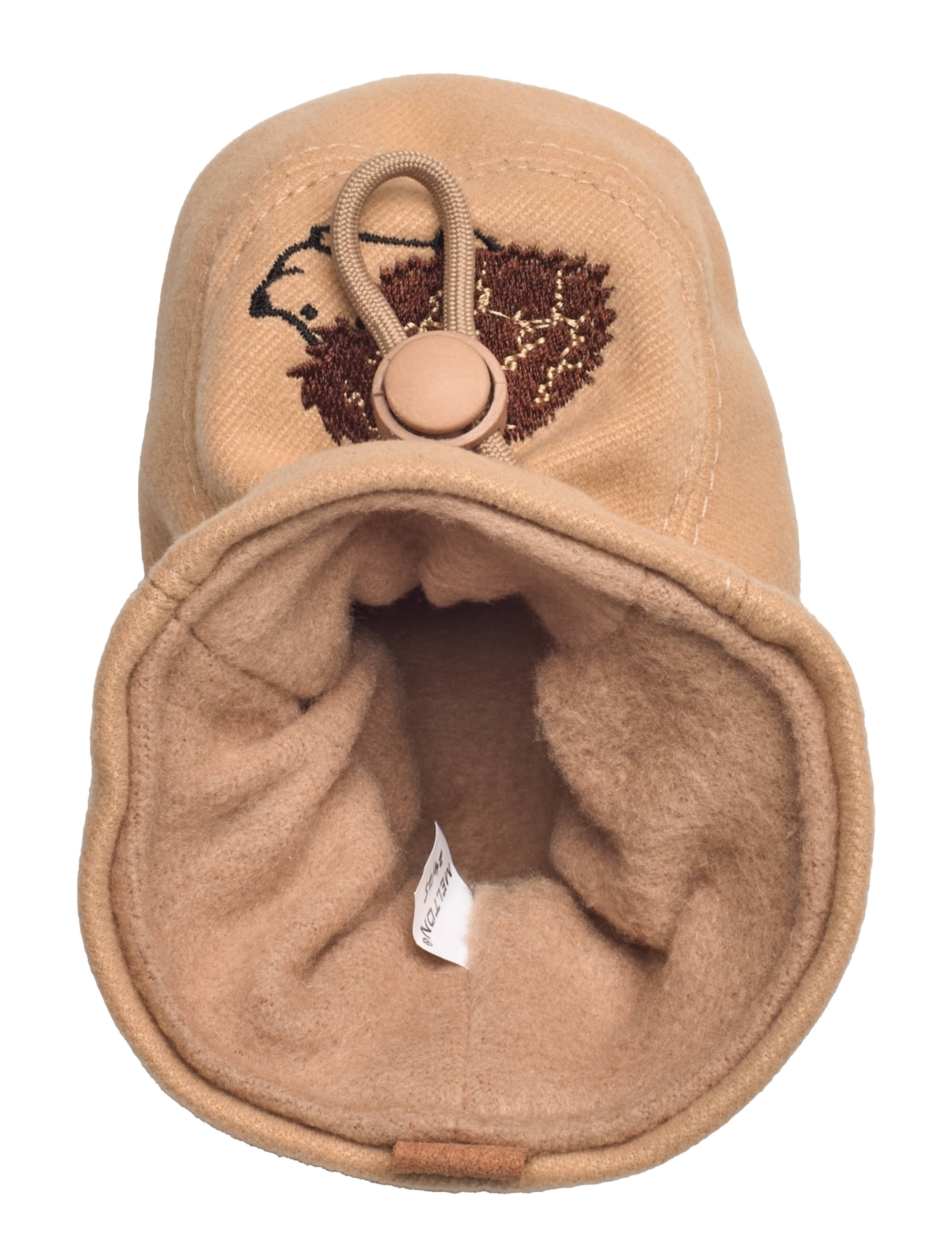 Melton - Hedgehog textile slippers - beige - 3