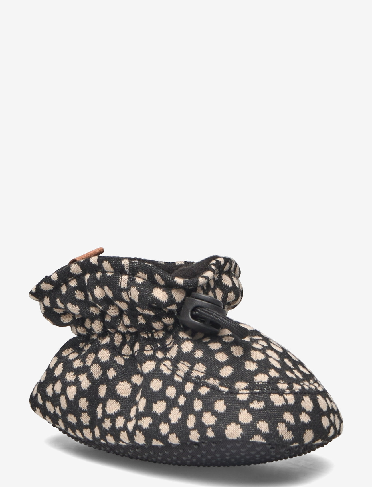 Melton - Spots textile slippers - black - 0