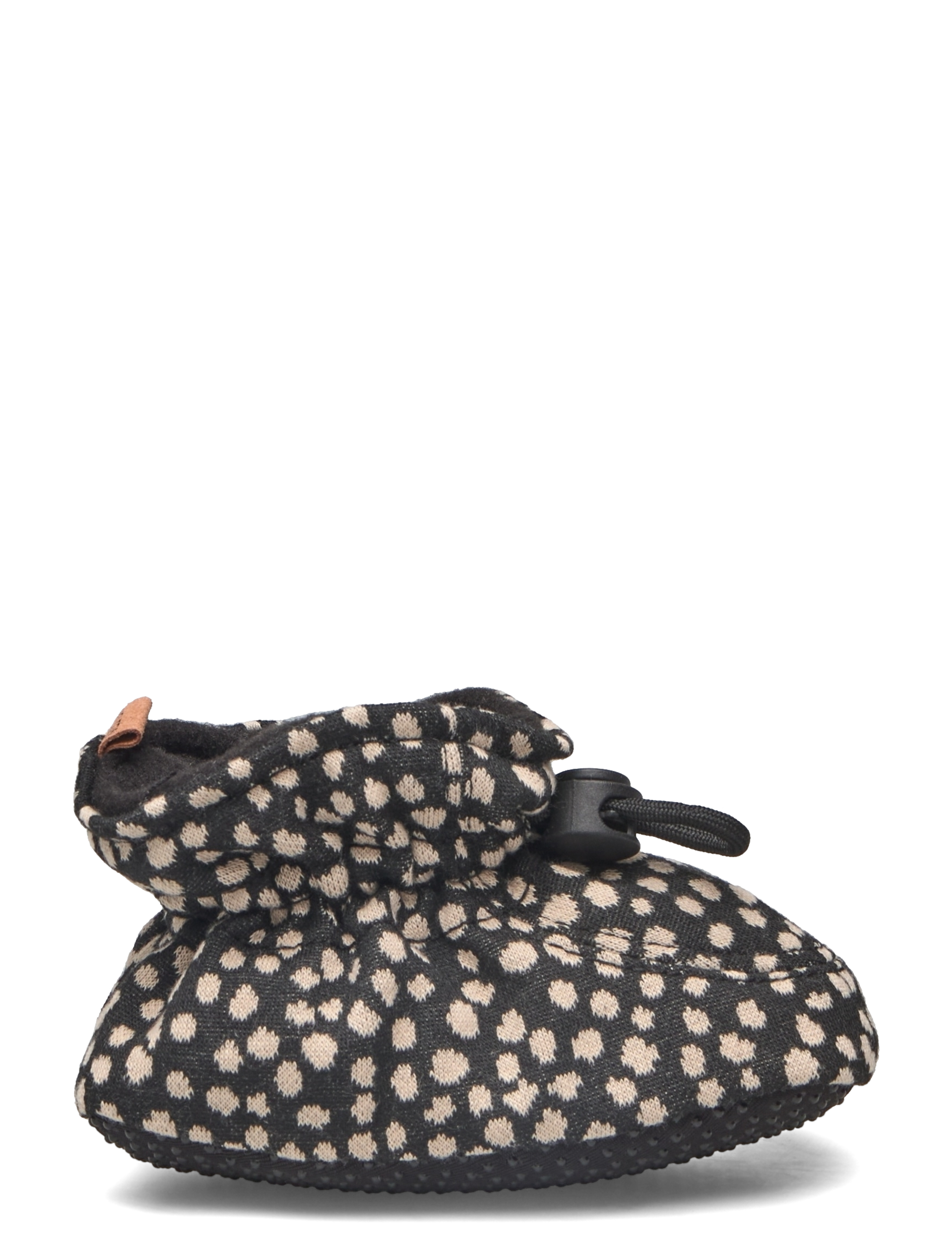 Melton - Spots textile slippers - black - 1