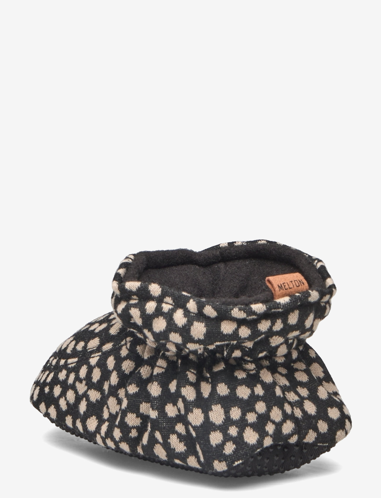 Melton - Spots textile slippers - black - 2